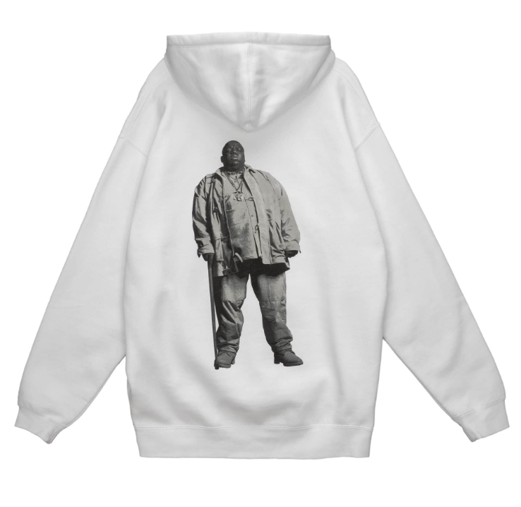 MITCHELL & NESS BRANDED LEGACY REBORN HOODIE COLLAB - WHITE - SIZE MEN'S 2XL