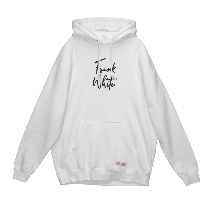 MITCHELL & NESS BRANDED LEGACY REBORN HOODIE COLLAB - WHITE - SIZE MEN'S 2XL