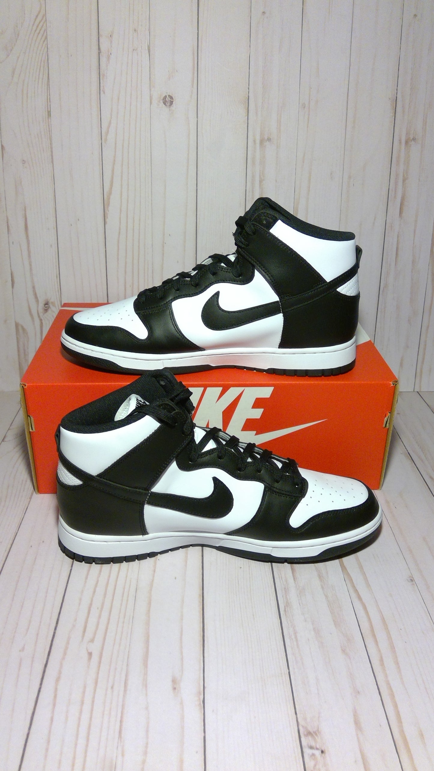 NIKE DUNK HI RETRO - PANDA BLACK WHITE (2021) - SIZE MEN'S 12