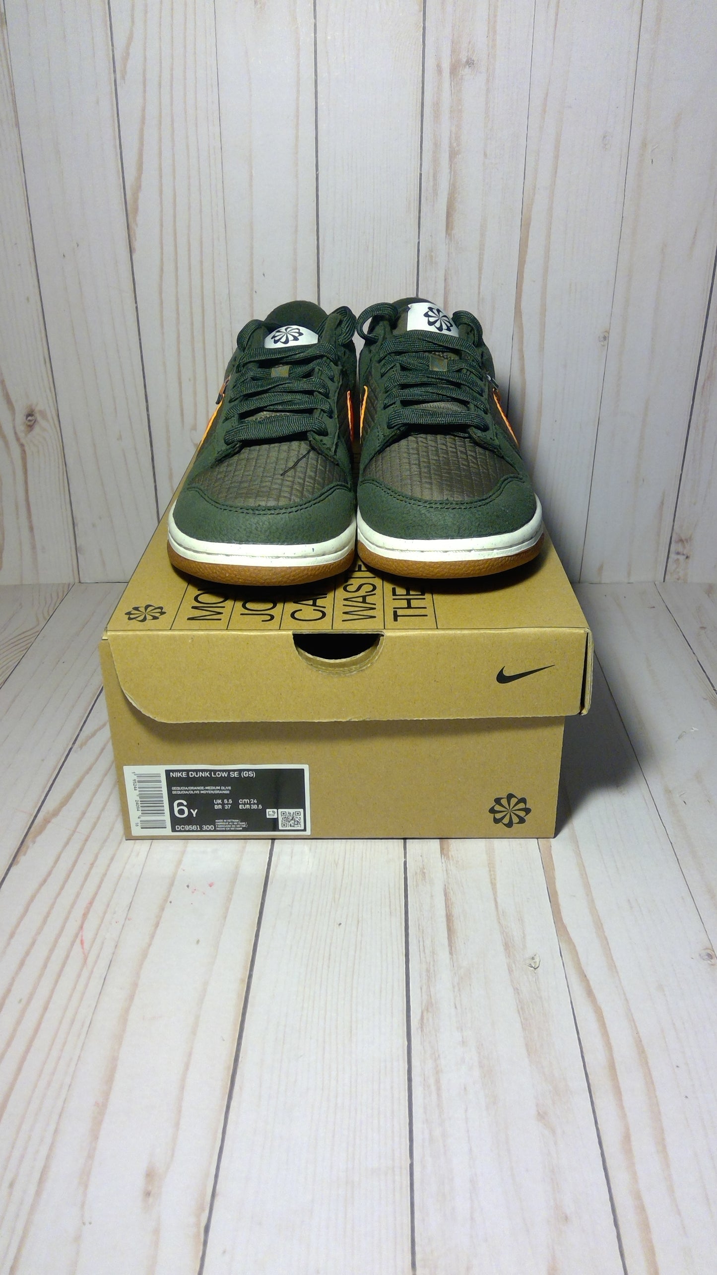 NIKE DUNK LOW SE (GS) - TOASTY SEQUOIA - SIZE YOUTH 6