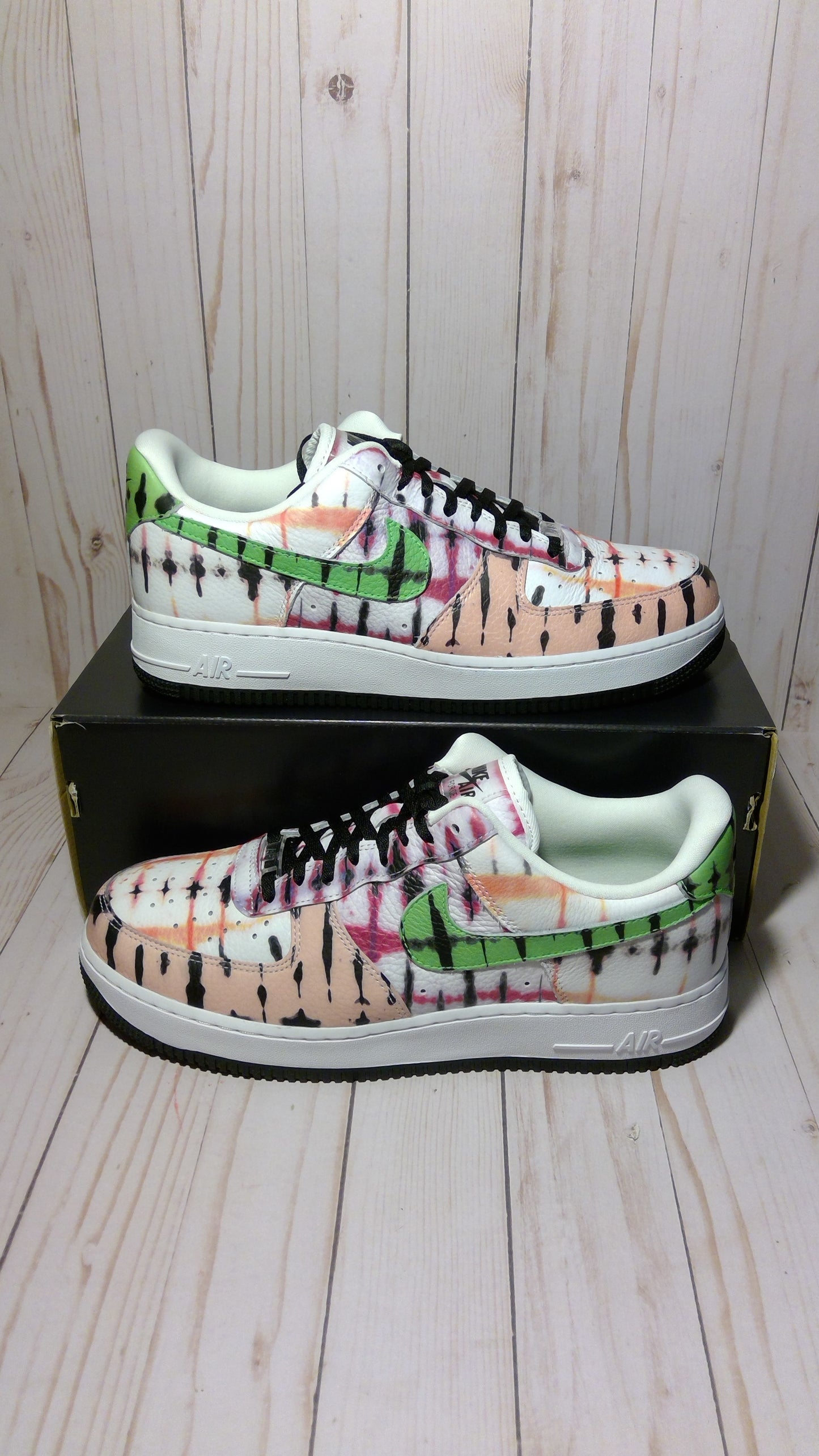 NIKE AIR FORCE 1 LOW '07 - BLACK TIE DYE (WOMEN'S) - SIZE WOMEN'S 11.5