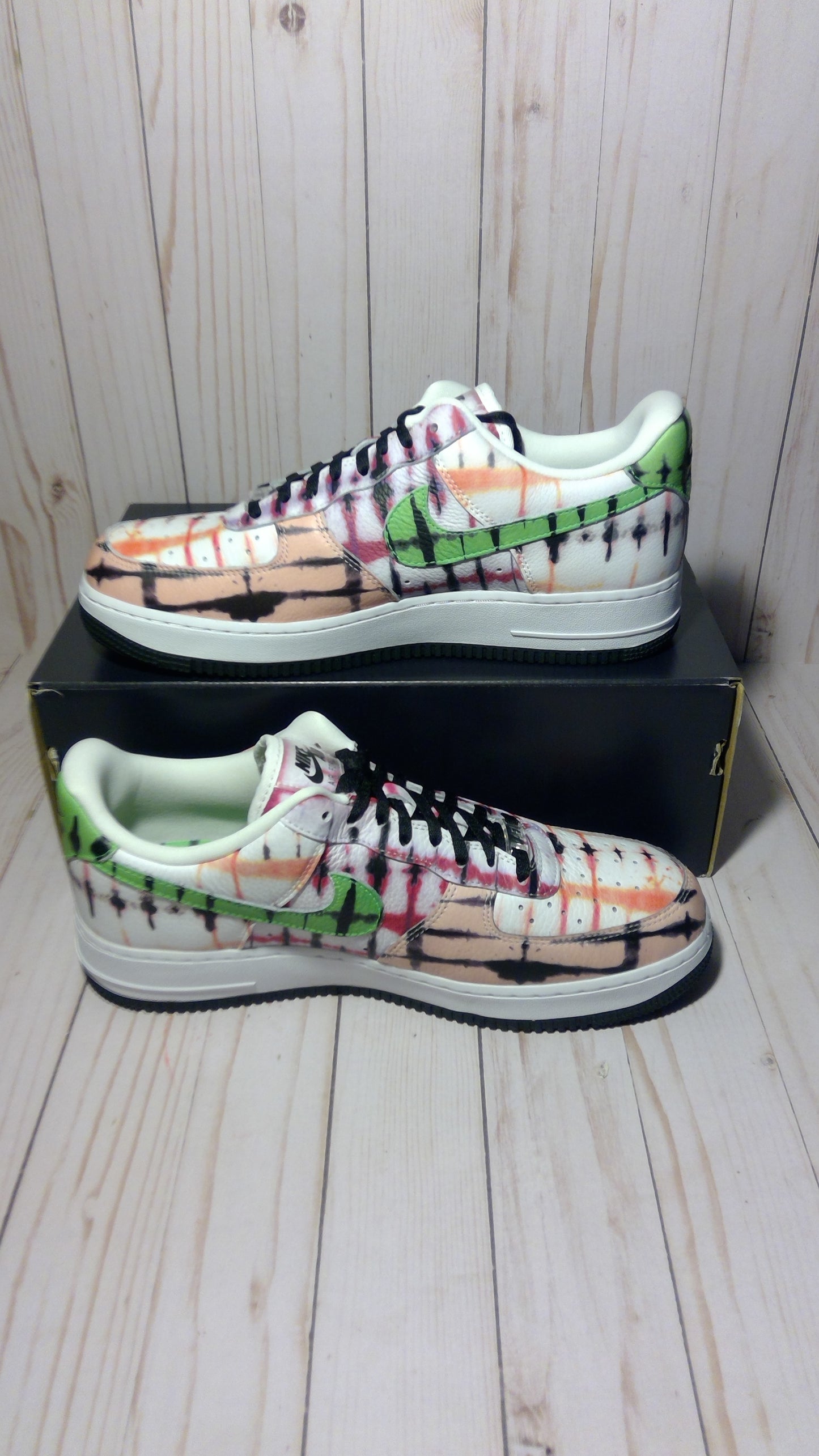 NIKE AIR FORCE 1 LOW '07 - BLACK TIE DYE (WOMEN'S) - SIZE WOMEN'S 11.5