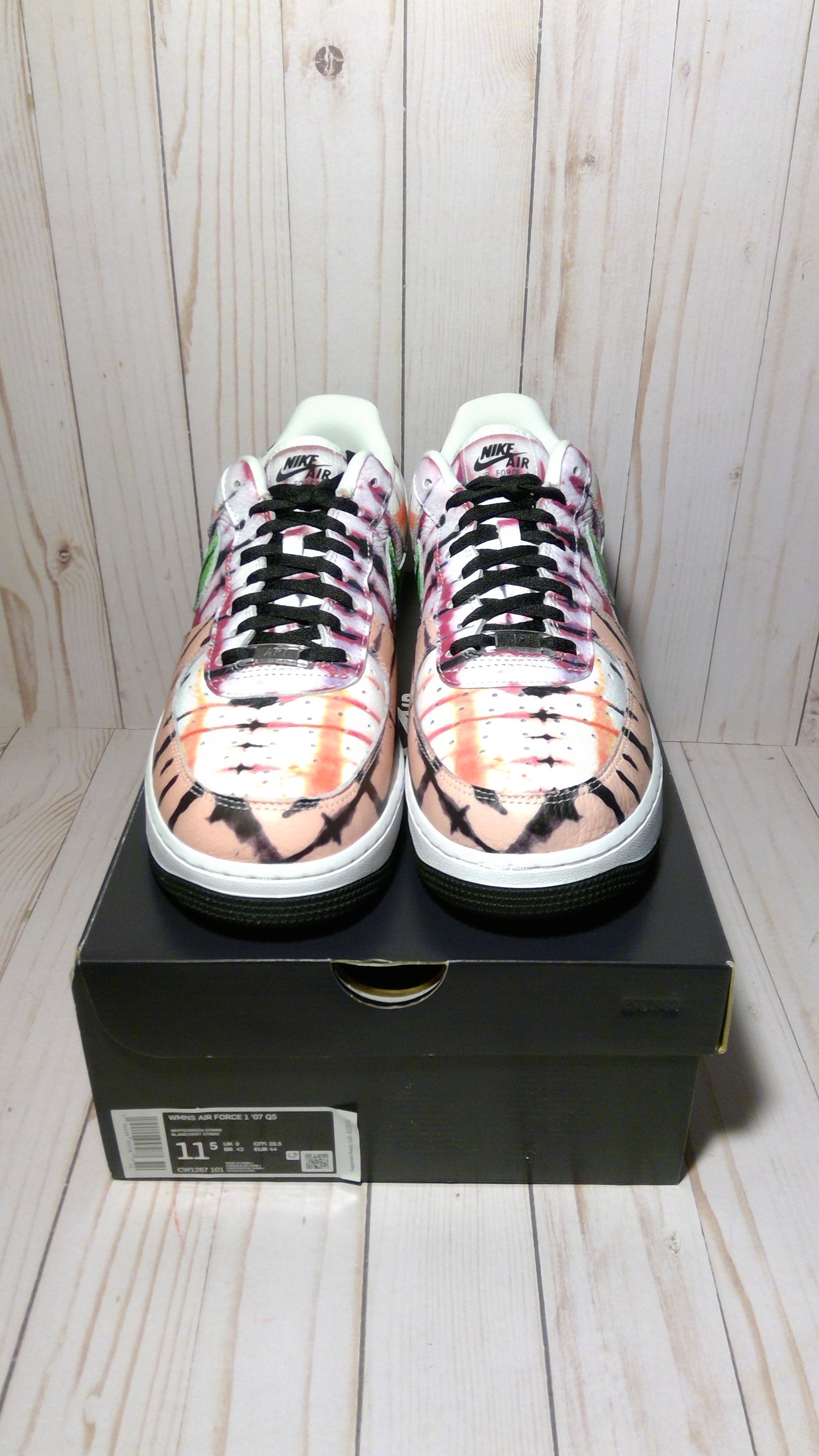 NIKE AIR FORCE 1 LOW '07 - BLACK TIE DYE (WOMEN'S) - SIZE WOMEN'S 11.5