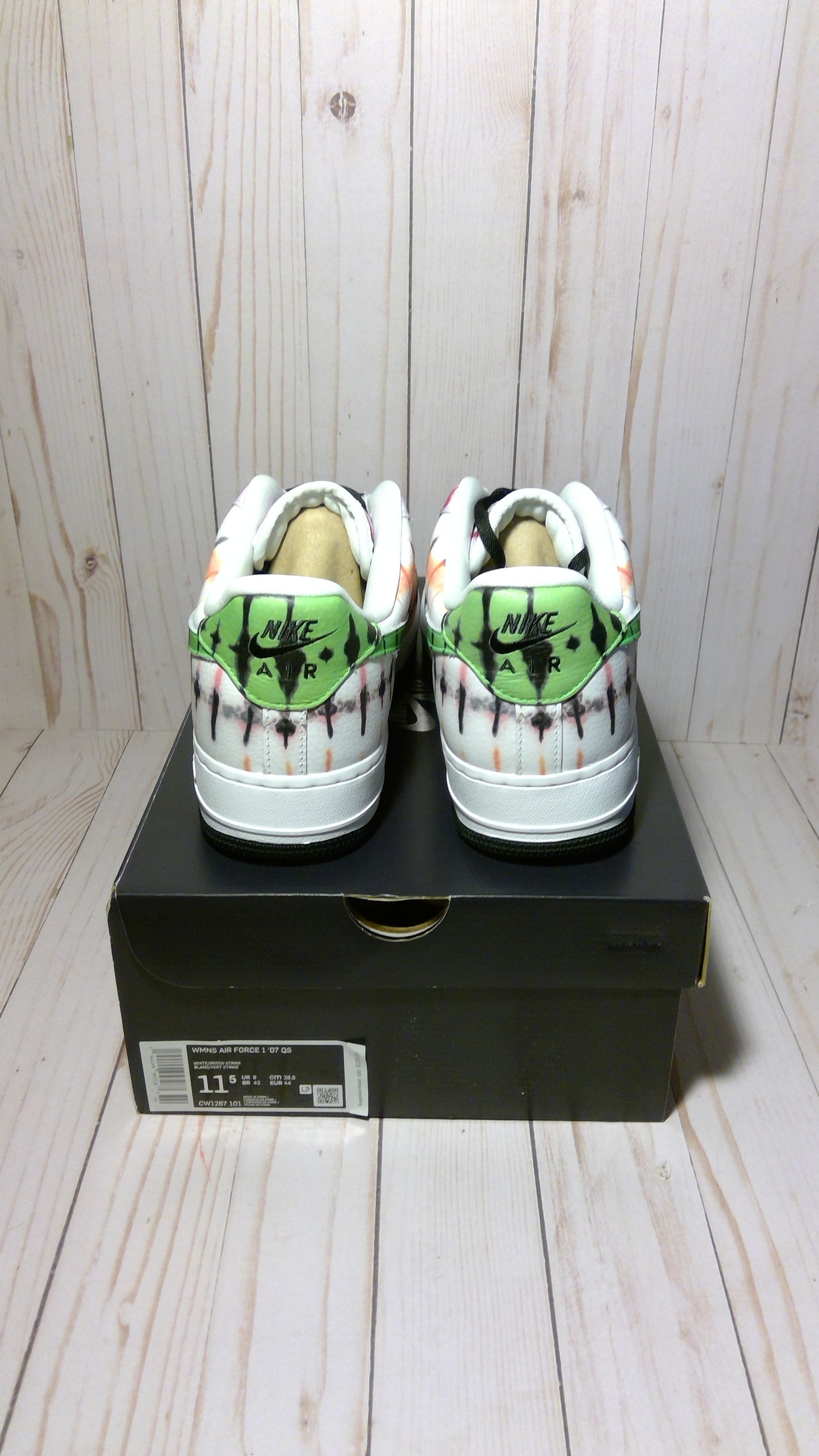 NIKE AIR FORCE 1 LOW '07 - BLACK TIE DYE (WOMEN'S) - SIZE WOMEN'S 11.5