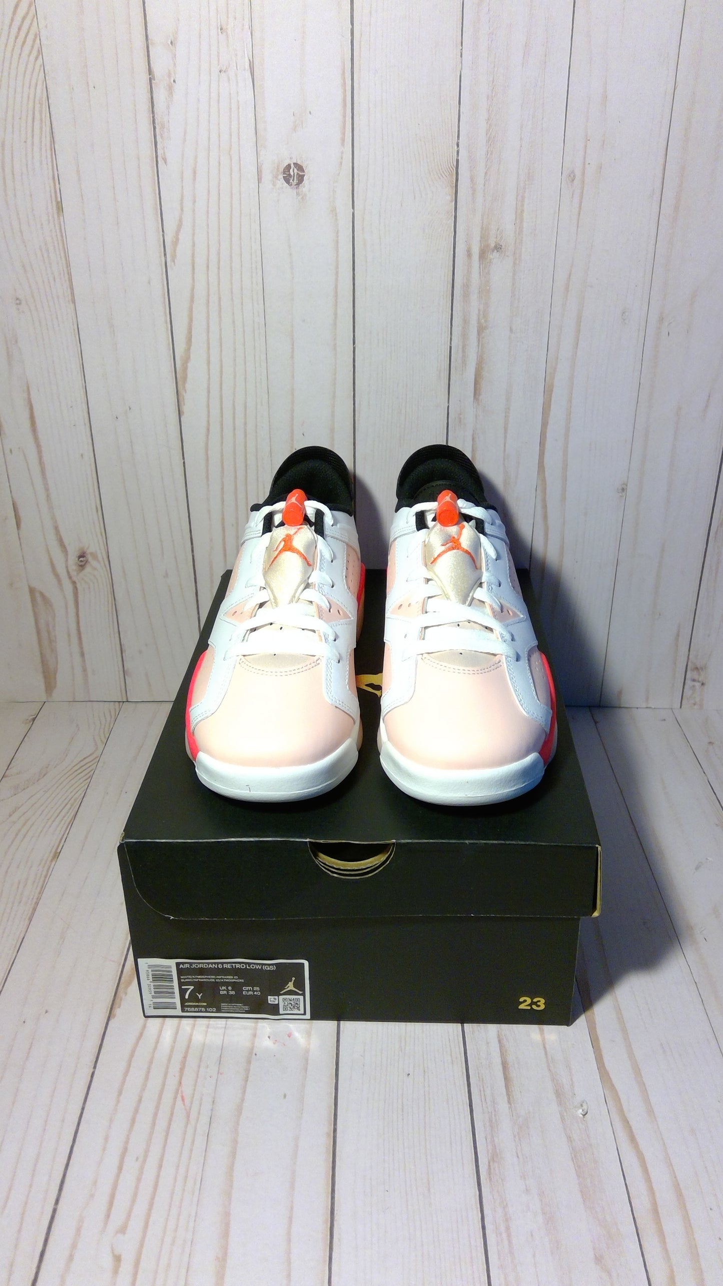 AIR JORDAN 6 RETRO LOW (GS) - ATMOSPHERE - SIZE YOUTH 7