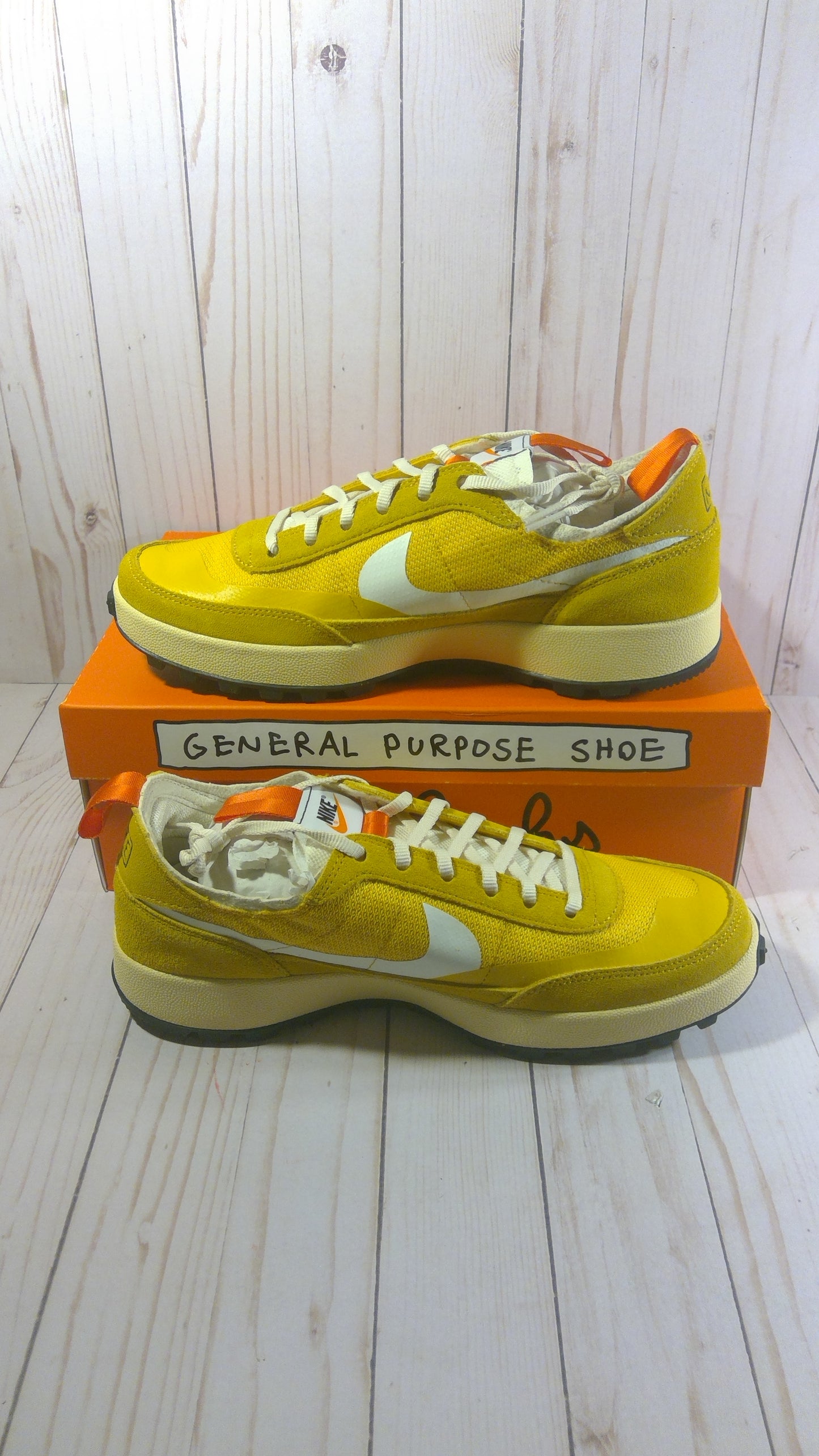 NIKECRAFT GENERAL PURPOSE SHOE - TOM SACHS ARCHIVE DARK SULFUR - WOMEN'S 12 / MEN'S 10.5