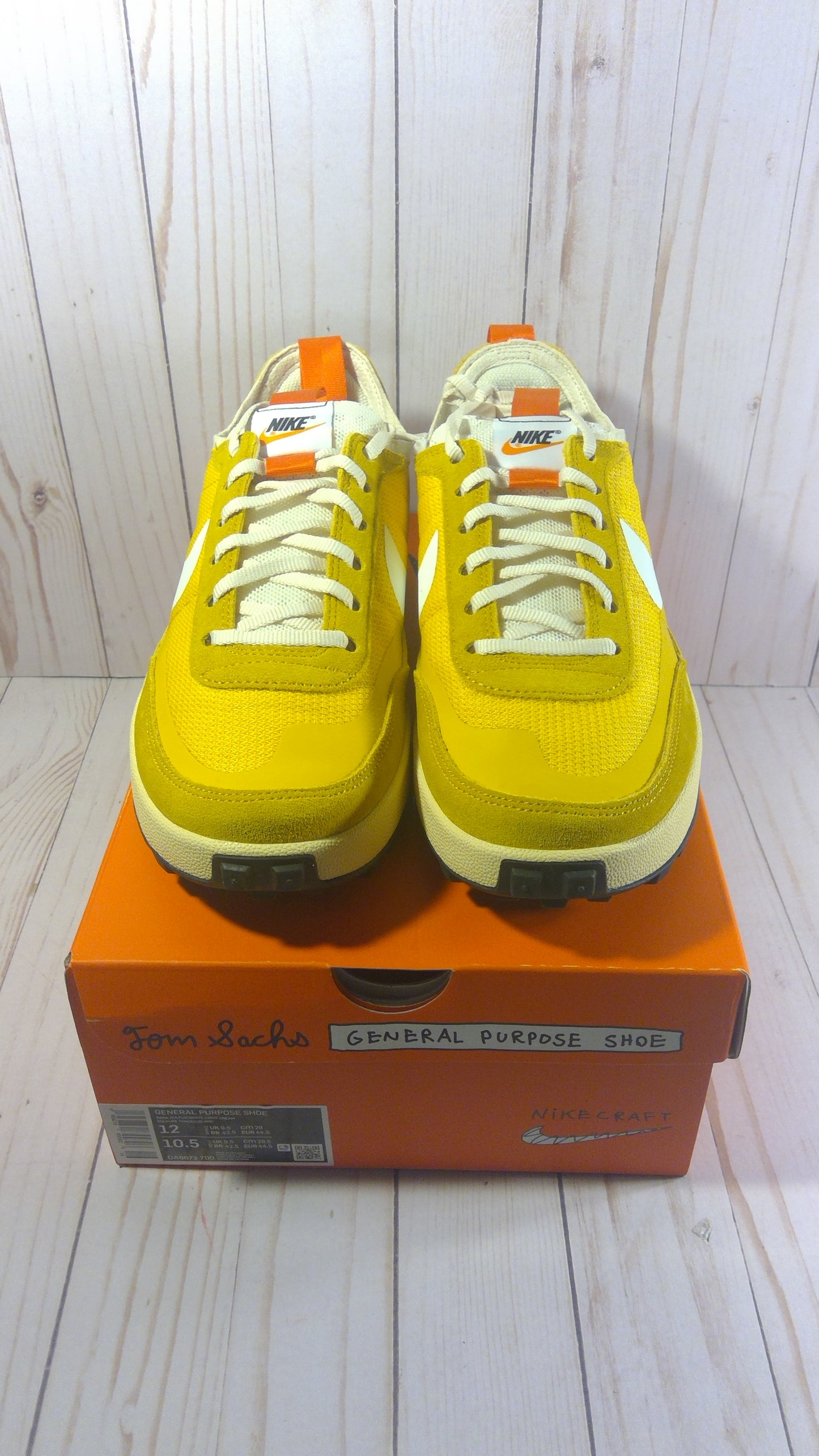 NIKECRAFT GENERAL PURPOSE SHOE - TOM SACHS ARCHIVE DARK SULFUR - WOMEN'S 12 / MEN'S 10.5