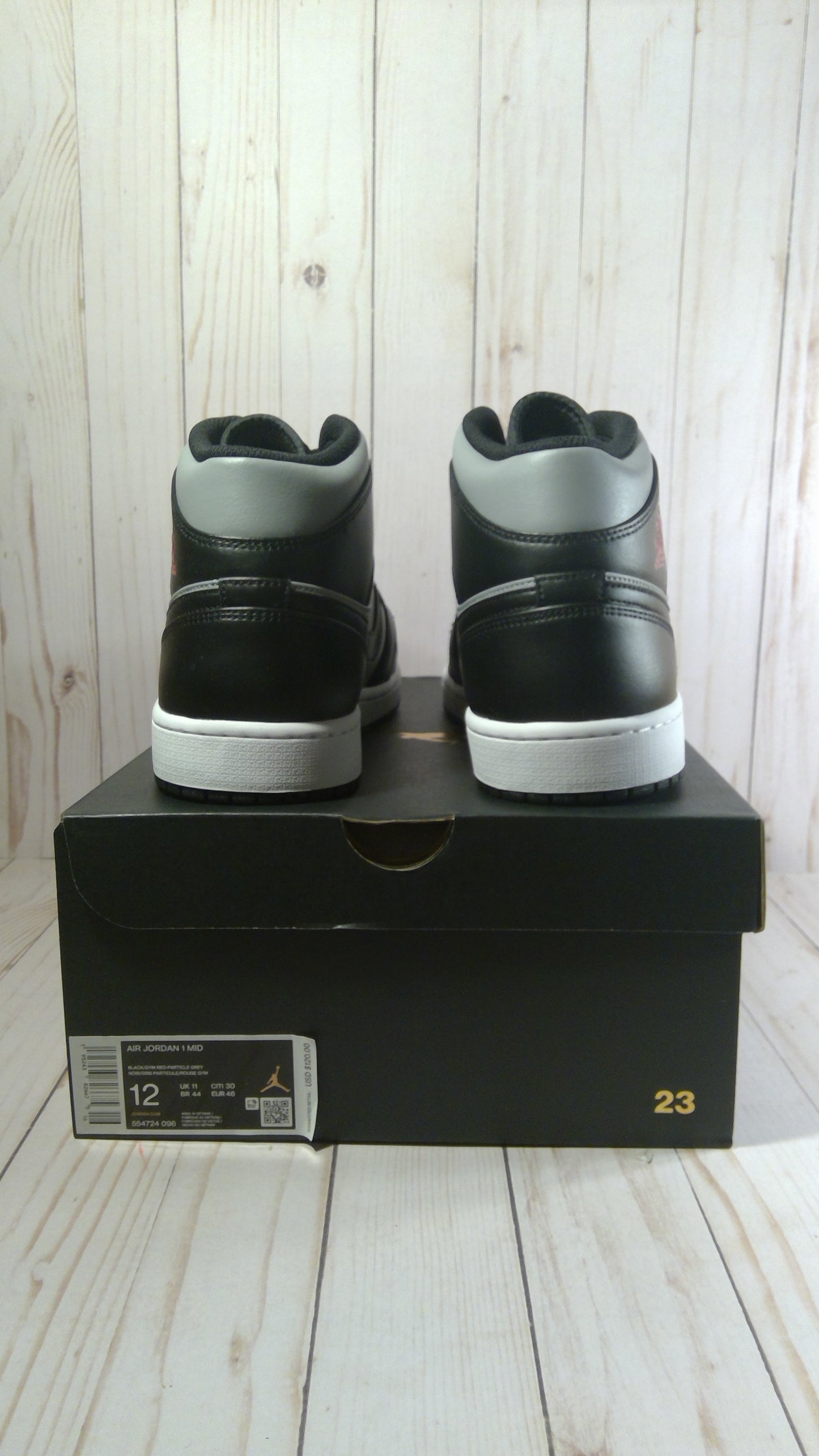 AIR JORDAN 1 MID - SHADOW RED - SIZE MEN'S 12