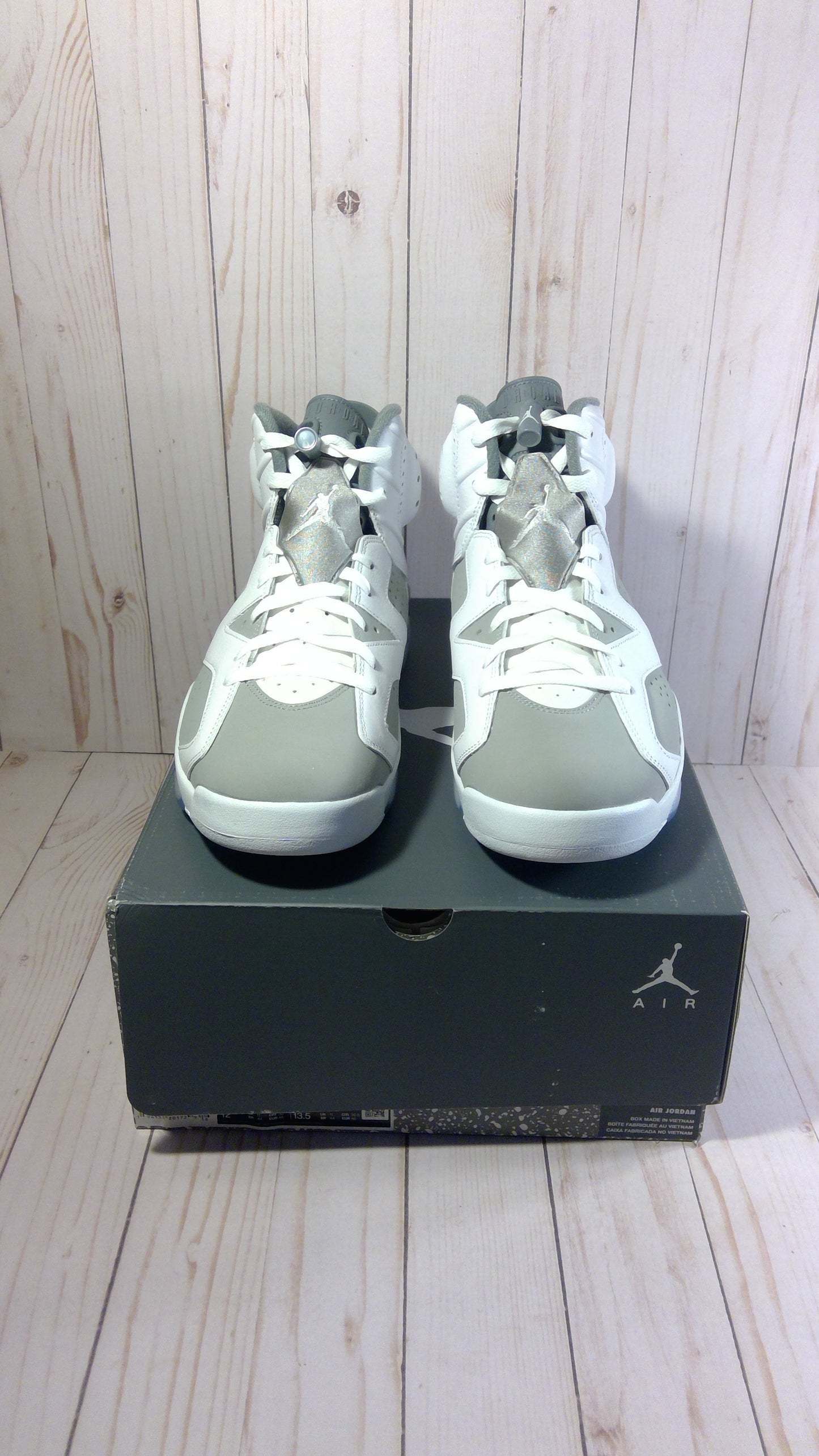 AIR JORDAN 6 RETRO - COOL GREY - SIZE MEN'S 12 / WOMEN'S 13.5