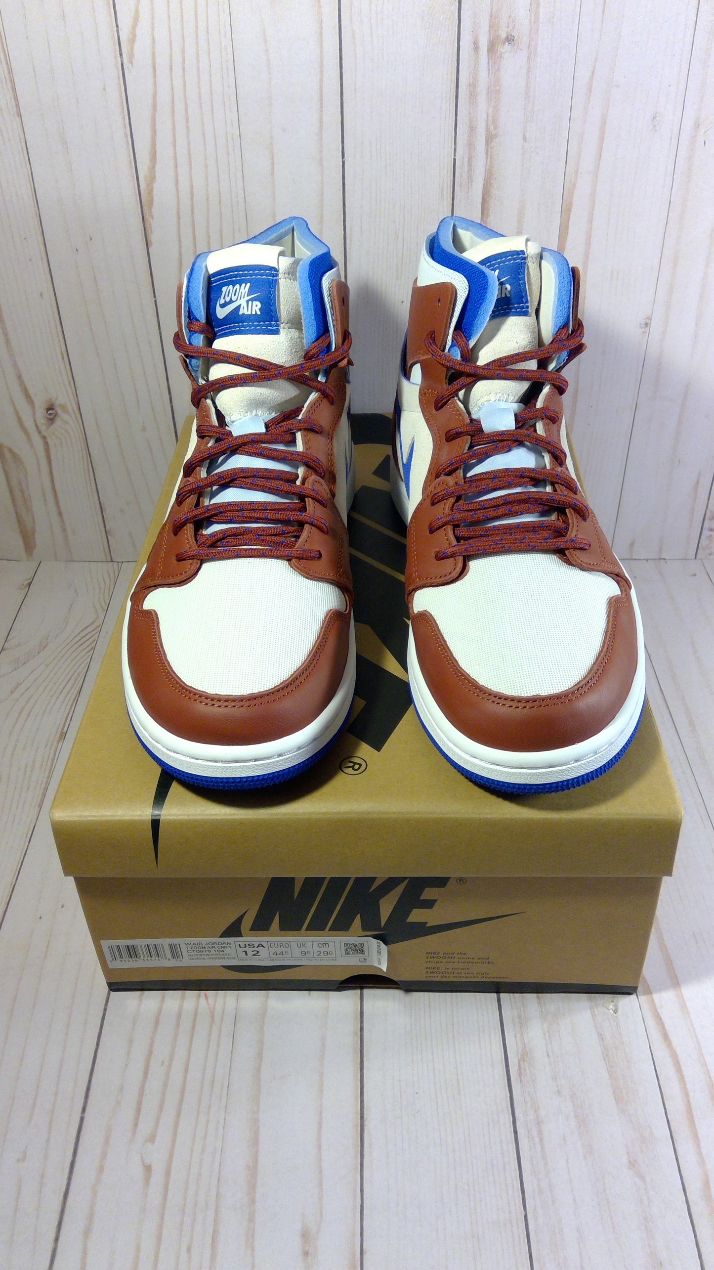 AIR JORDAN 1 ZOOM AIR COMFORT - TEAM RED (WOMEN'S) - SIZE WOMEN'S 12