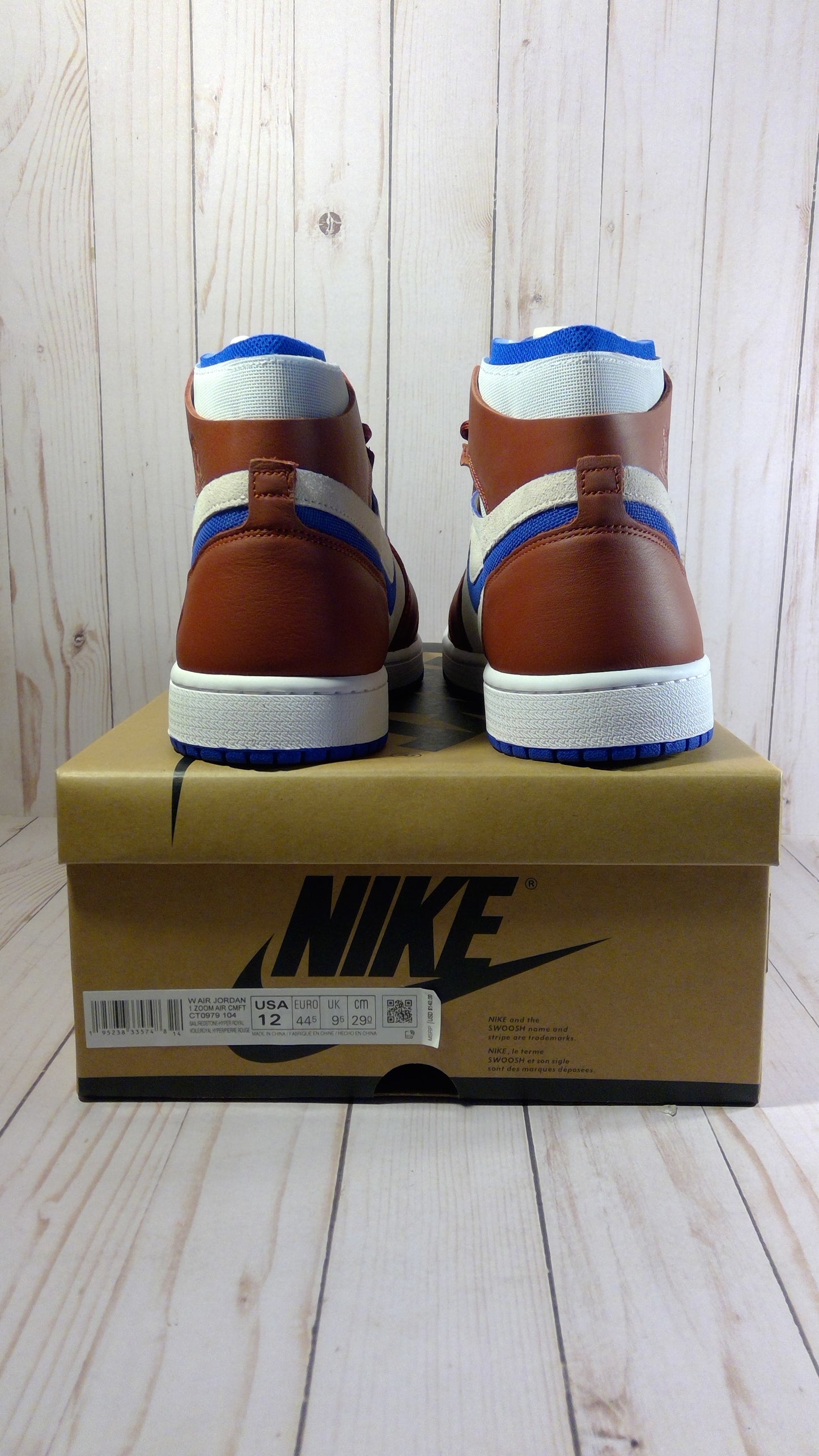 AIR JORDAN 1 ZOOM AIR COMFORT - TEAM RED (WOMEN'S) - SIZE WOMEN'S 12