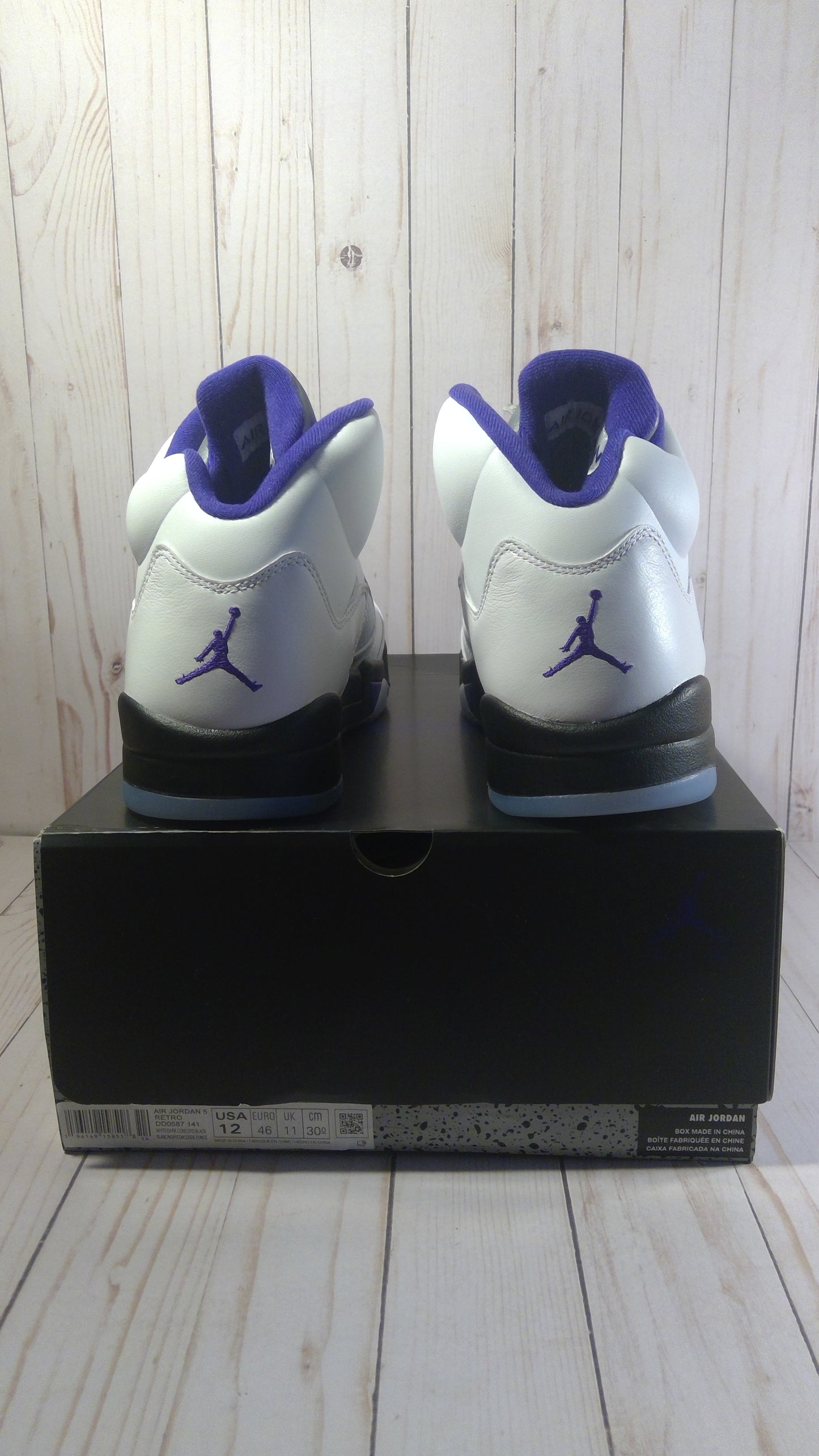 AIR JORDAN 5 RETRO - DARK CONCORD - SIZE MEN'S 12