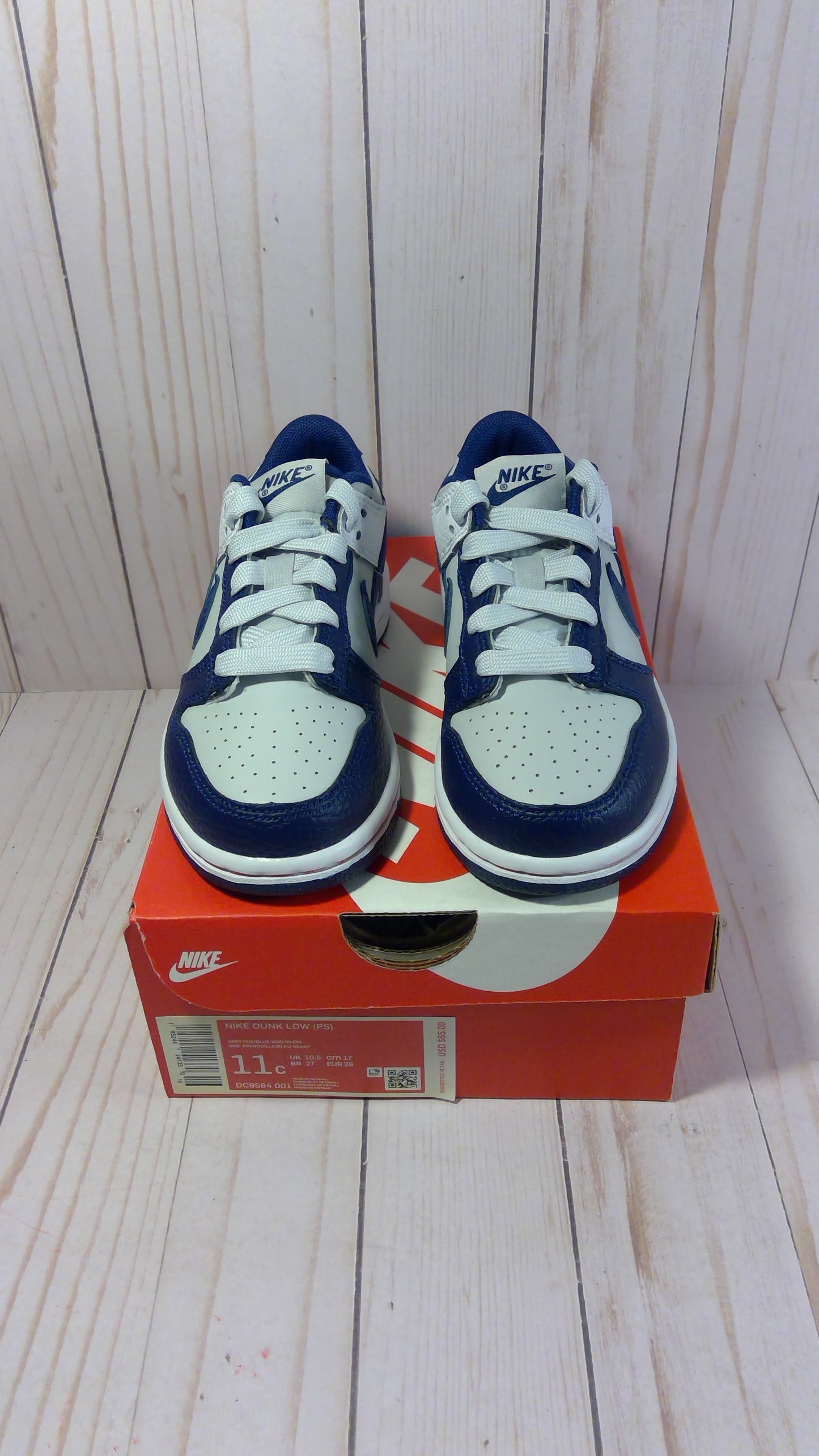 NIKE DUNK LOW (PS) - PRE-SCHOOL SIZE 11 C
