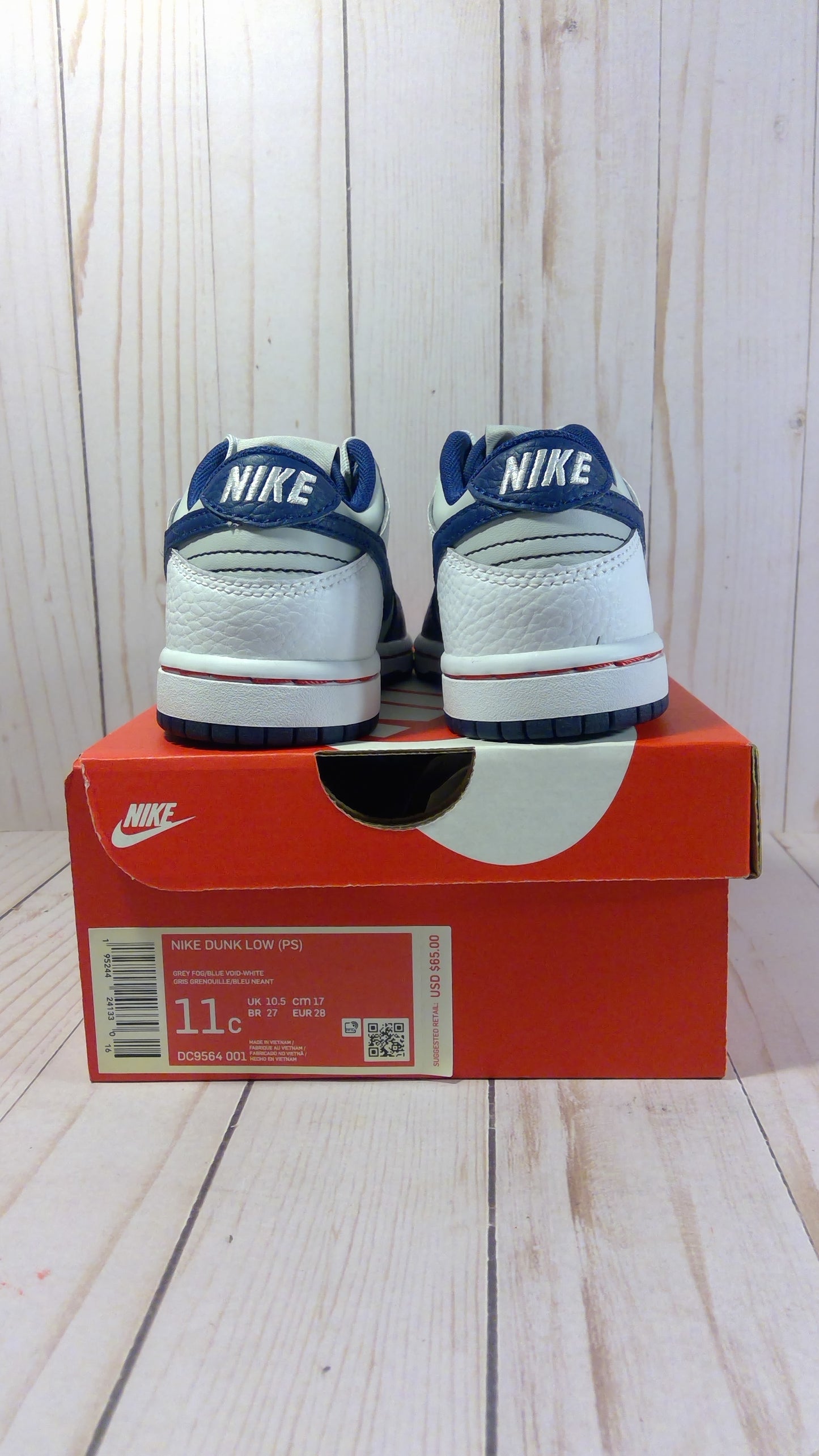 NIKE DUNK LOW (PS) - PRE-SCHOOL SIZE 11 C