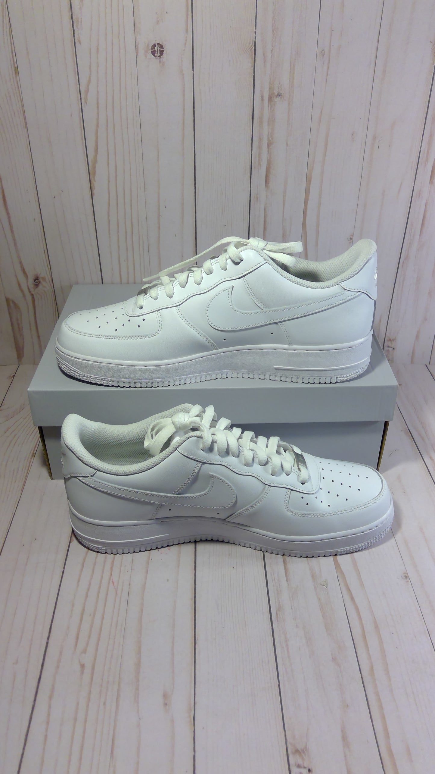 NIKE AIR FORCE 1 '07 - WHITE (TRAVIS SCOTT CACTUS JACK UTOPIA EDITION) - SIZE MEN'S 12 / WOMEN'S 13.5