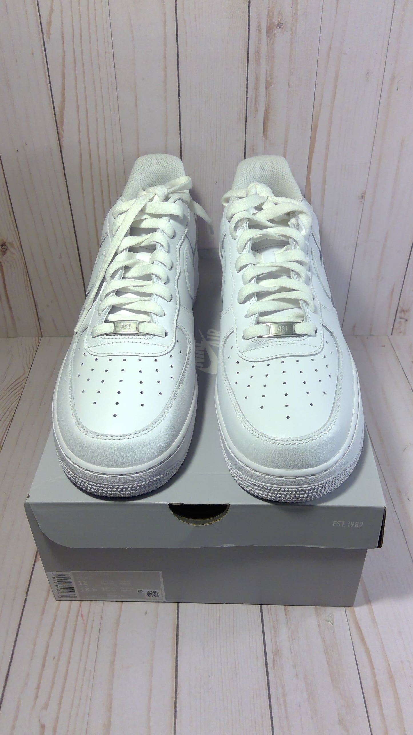 NIKE AIR FORCE 1 '07 - WHITE (TRAVIS SCOTT CACTUS JACK UTOPIA EDITION) - SIZE MEN'S 12 / WOMEN'S 13.5