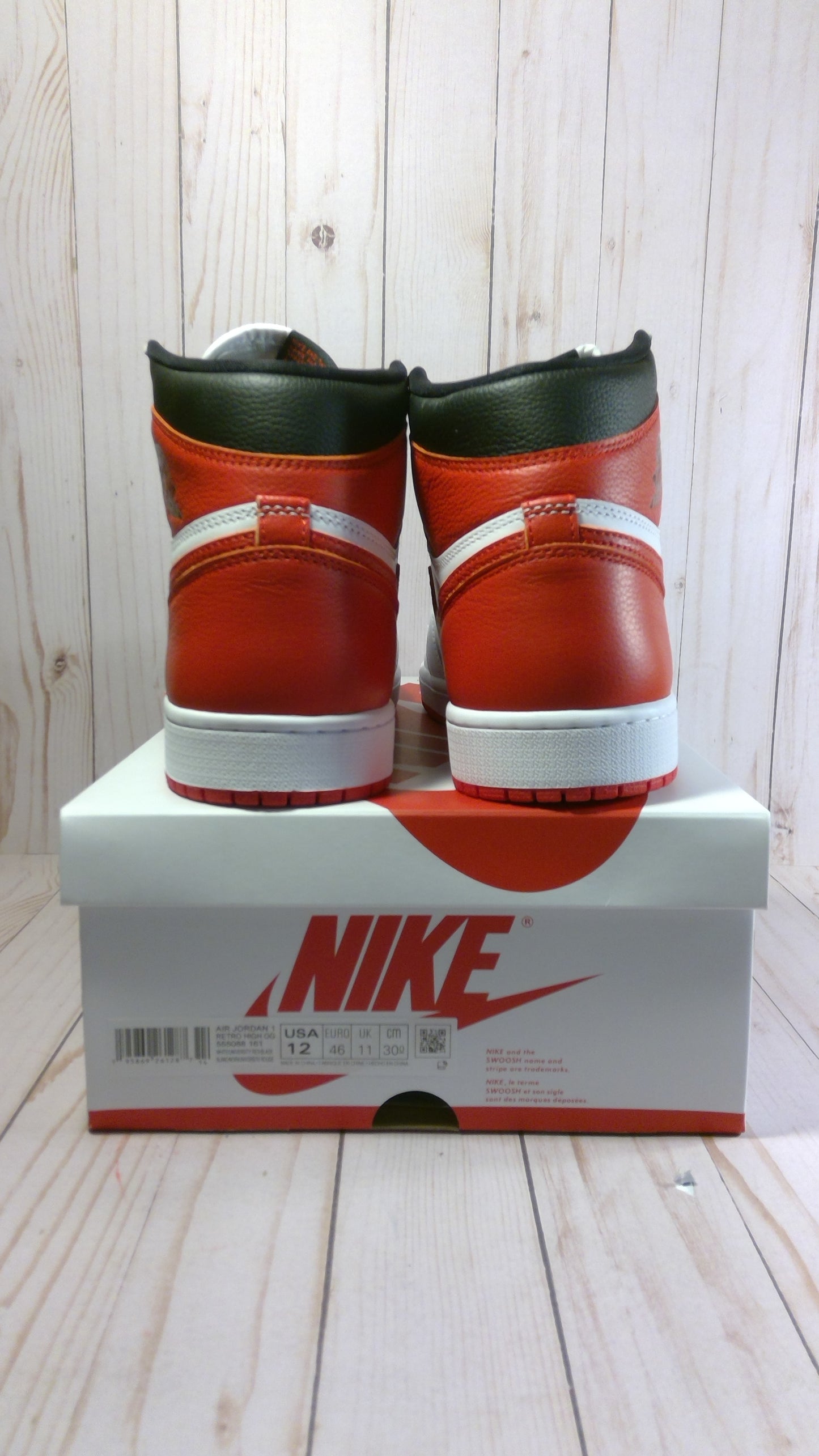 AIR JORDAN 1 RETRO HIGH OG - HERITAGE - SIZE MEN'S 12