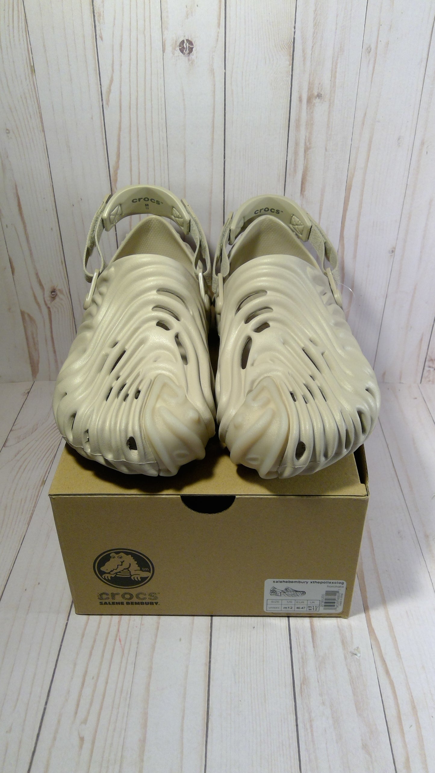 CROCS POLLEX CLOG BY SALEHE BEMBURY - HORCHATA - SIZE MEN'S 12