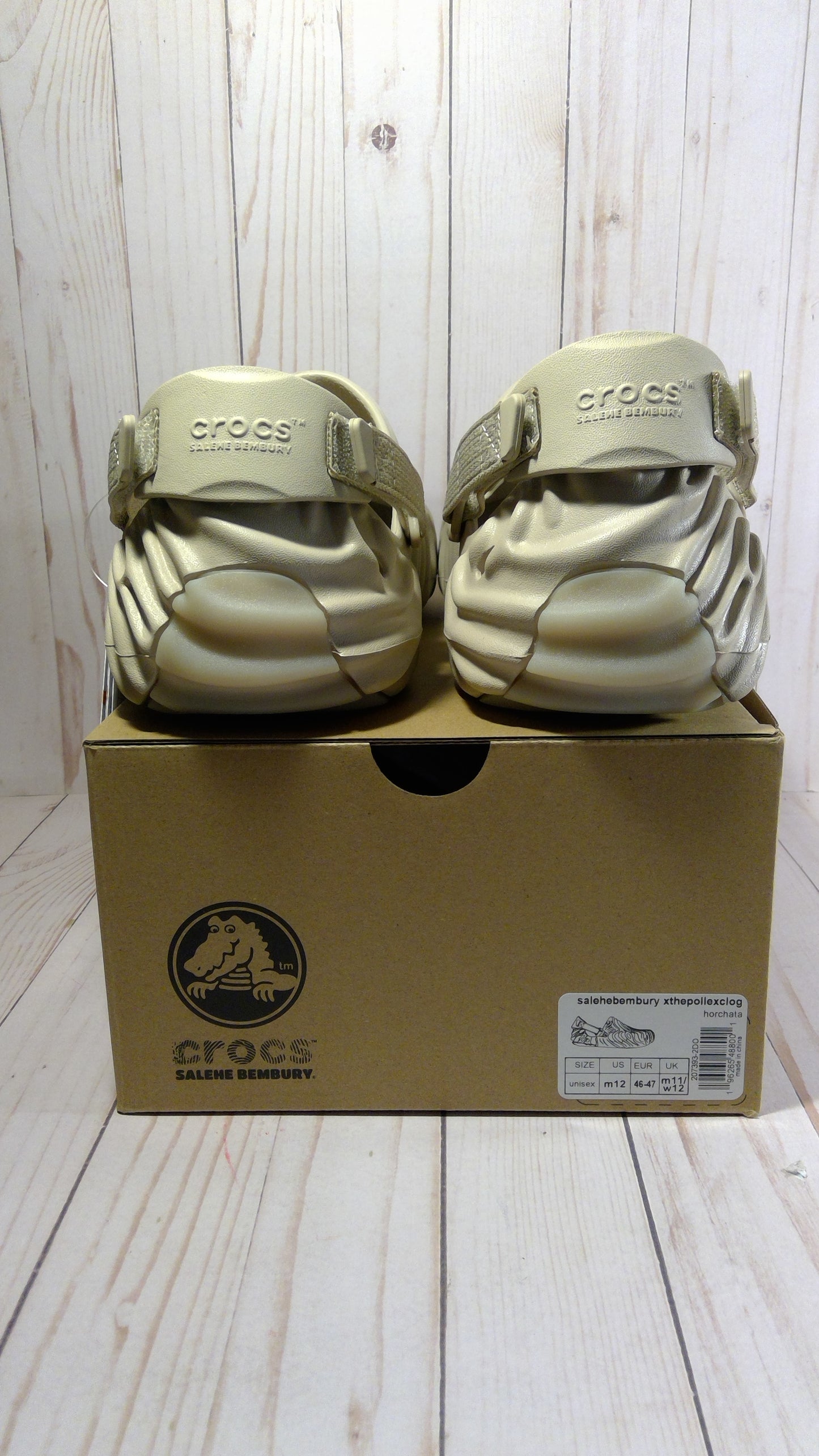 CROCS POLLEX CLOG BY SALEHE BEMBURY - HORCHATA - SIZE MEN'S 12