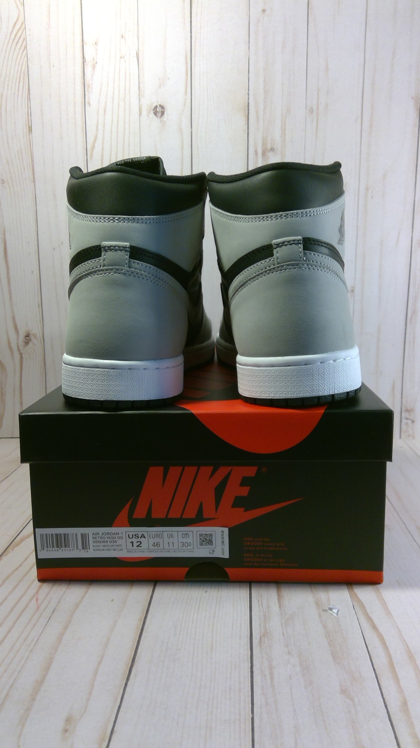 AIR JORDAN 1 RETRO HIGH OG - SHADOW 2.0 - SIZE MEN'S 12