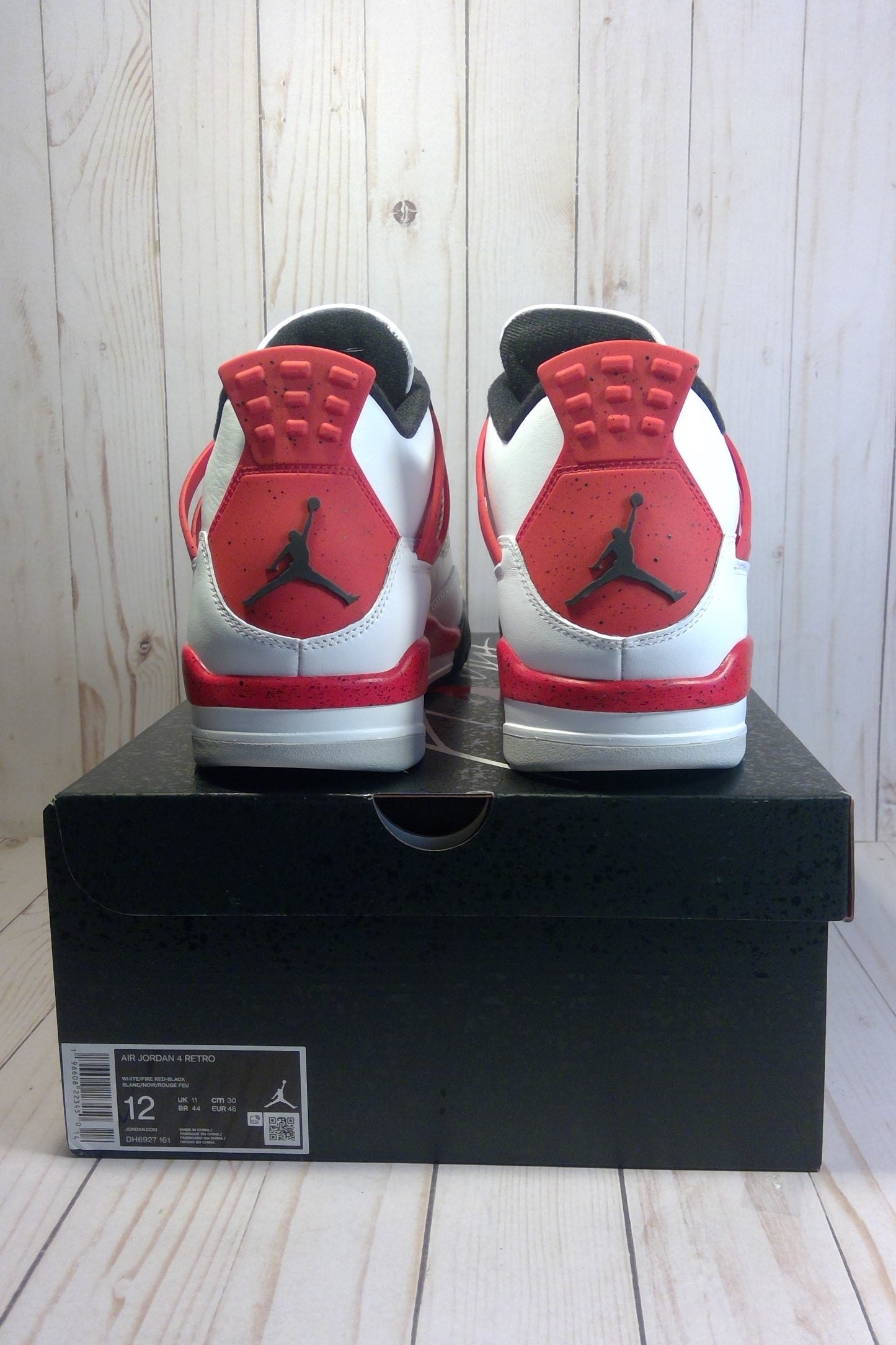 AIR JORDAN 4 RETRO - RED CEMENT - SIZE MEN'S 12