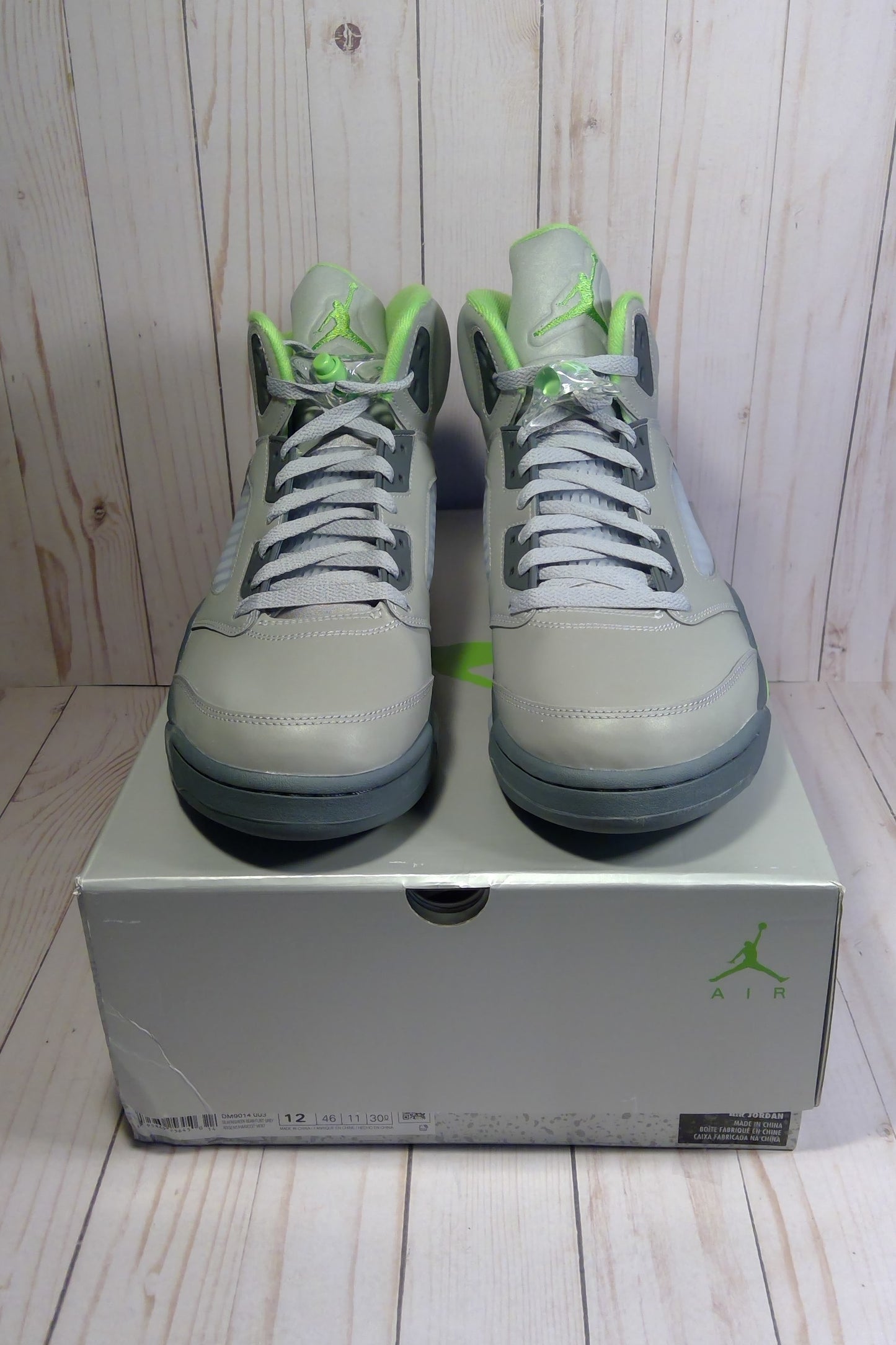 AIR JORDAN 5 RETRO - GREEN BEAN (2022) - SIZE MEN'S 12