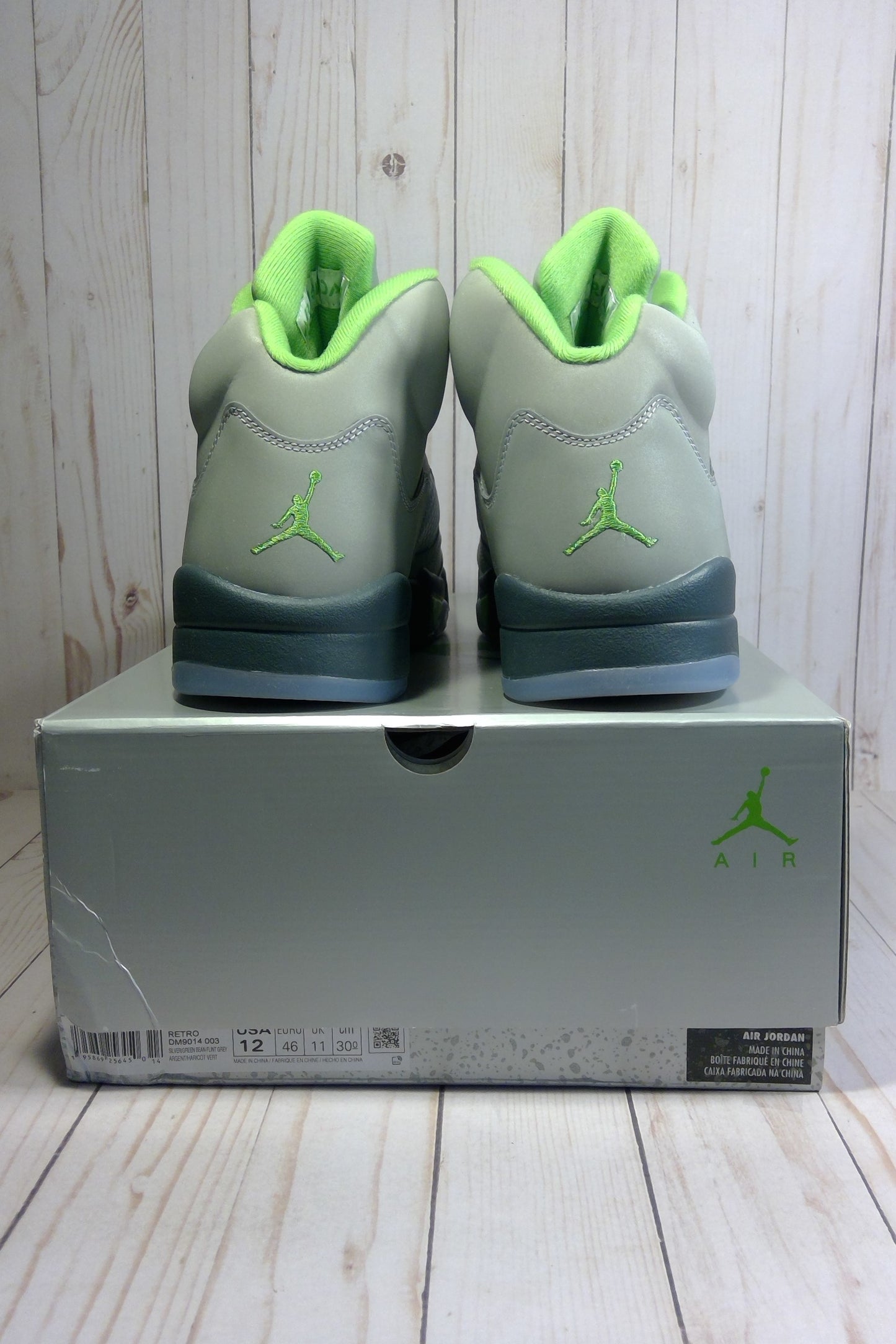 AIR JORDAN 5 RETRO - GREEN BEAN (2022) - SIZE MEN'S 12