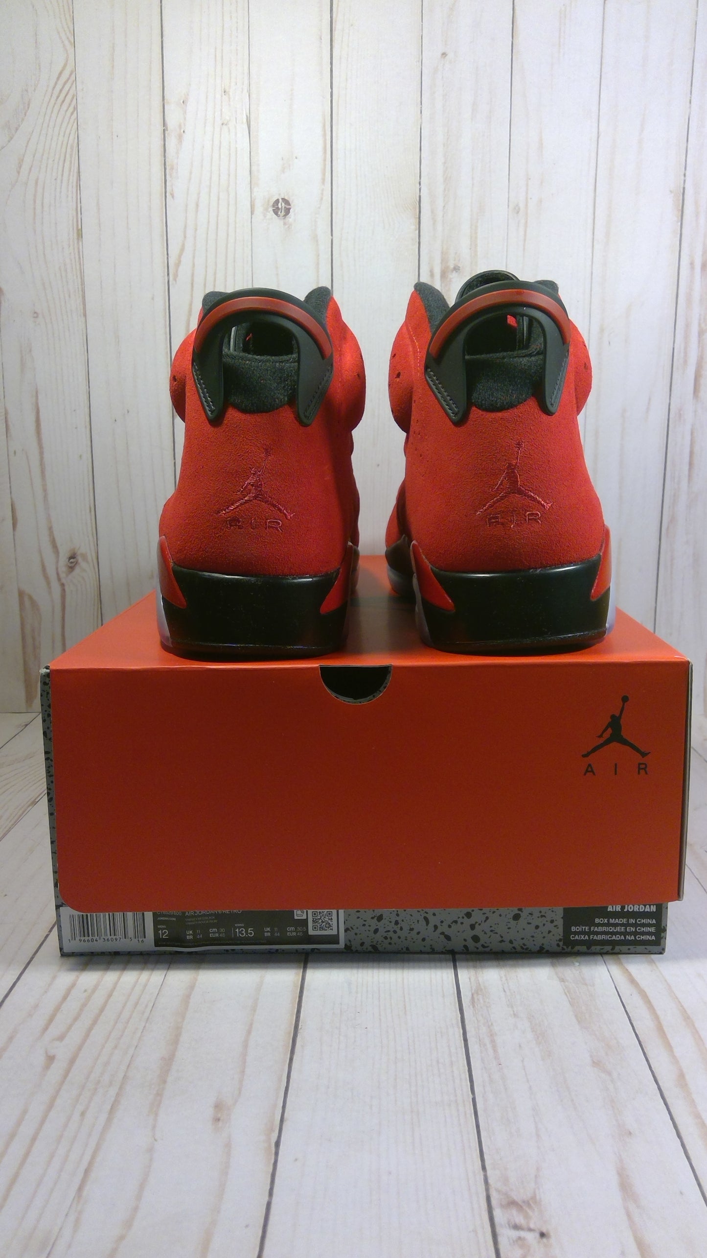 AIR JORDAN 6 RETRO - TORO BRAVO - SIZE MEN'S 12