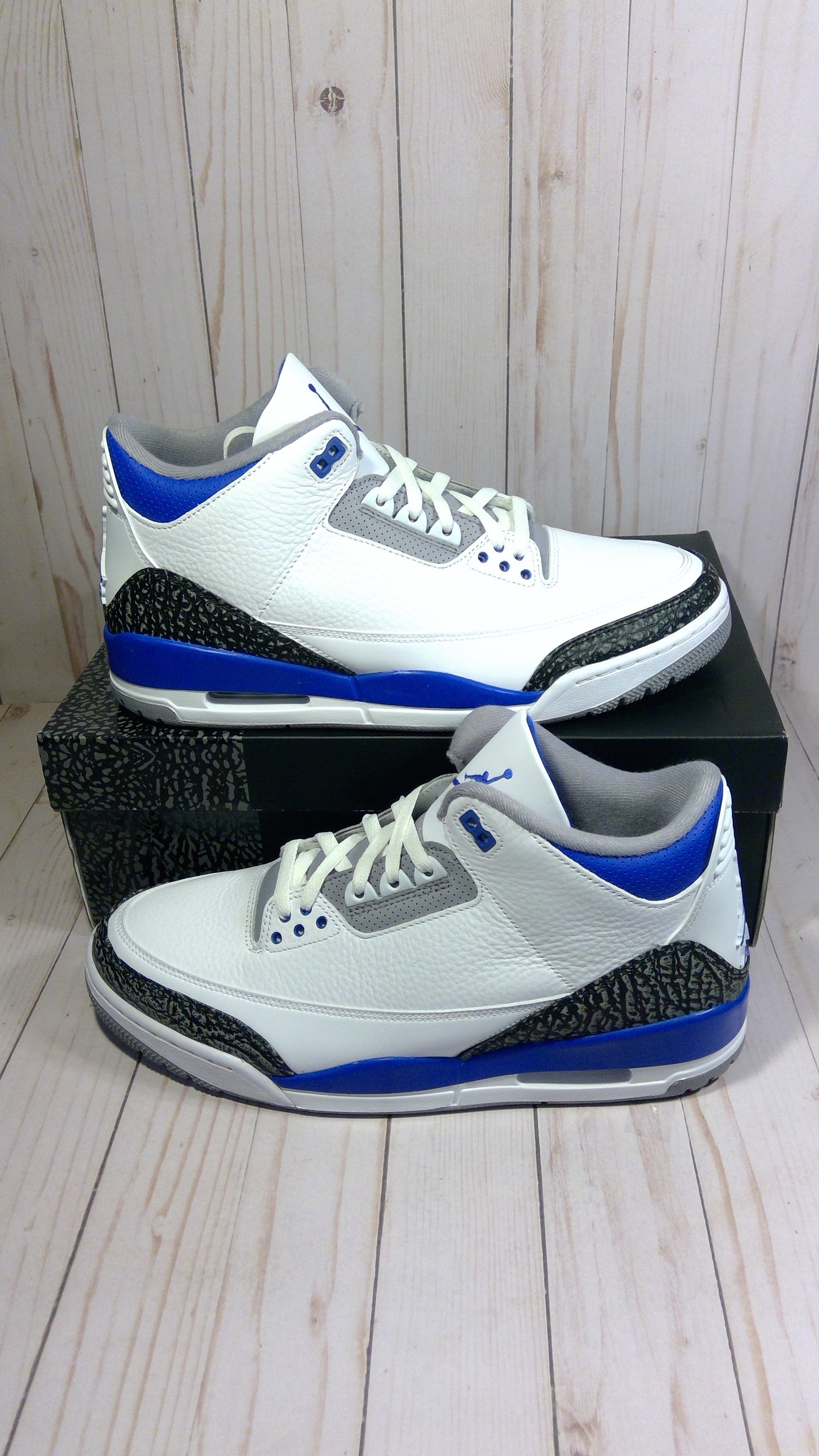 AIR JORDAN 3 RETRO - RACER BLUE - SIZE MEN'S 12