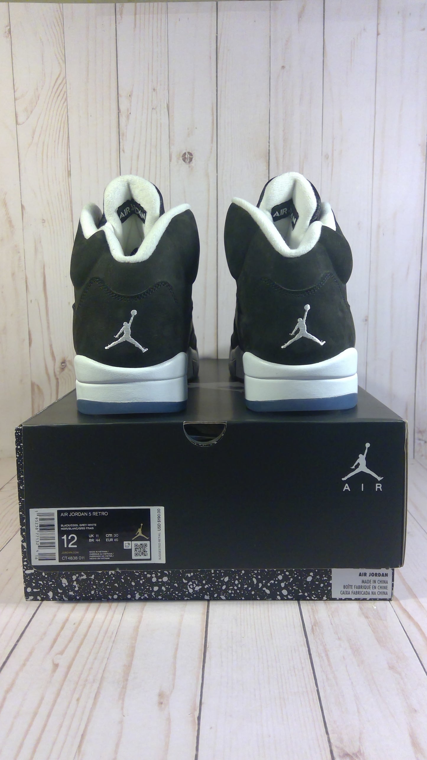 AIR JORDAN 5 RETRO - MOONLIGHT (2021) - SIZE MEN'S 12
