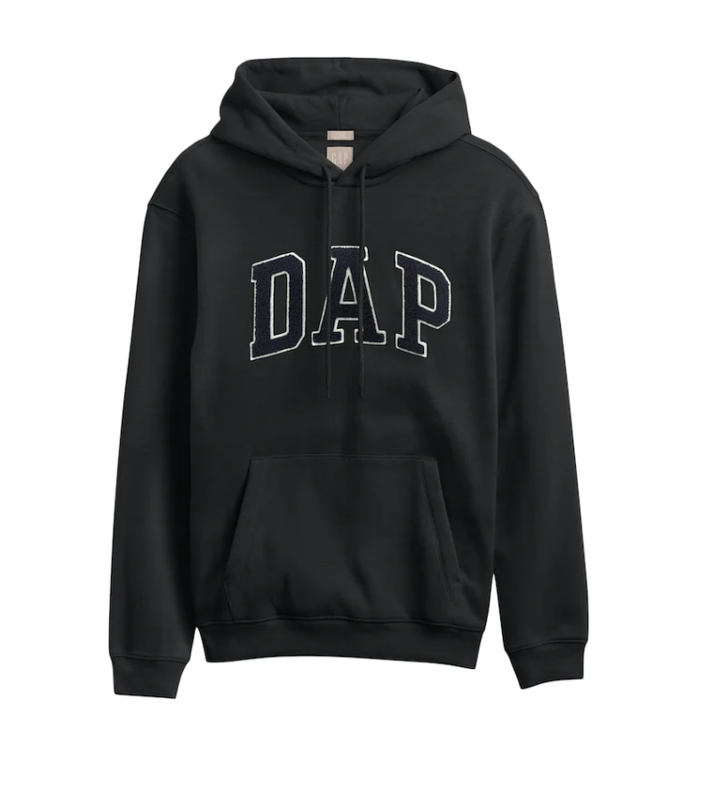 GAP X DAPPER DAN DAP HOODIE - BLACK - SIZE MEN'S XXL