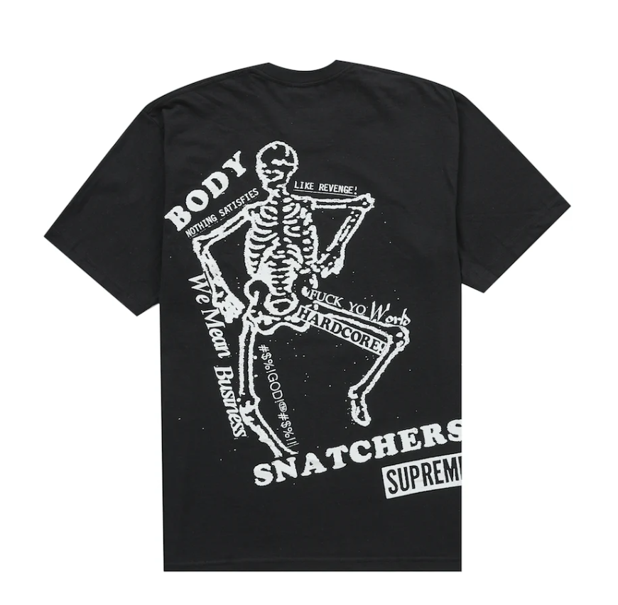 SUPREME BODY SNATCHERS TEE - BLACK - SIZE MEN'S XXL