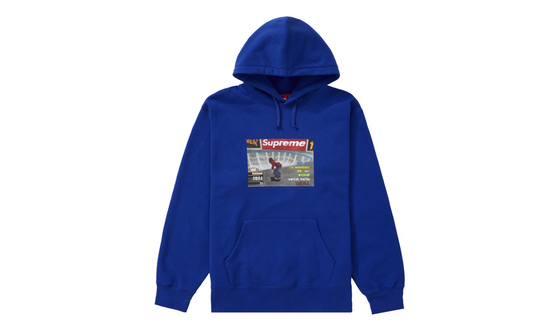 SUPREME THRASHER HOODED SWEATSHIRT - ROYAL - SIZE MEN'S XXL