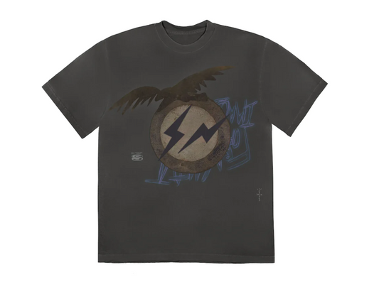 TRAVIS SCOTT CACTUS JACK FOR FRAGMENT CREATE TEE - WASHED BLACK - SIZE MEN'S 2XL