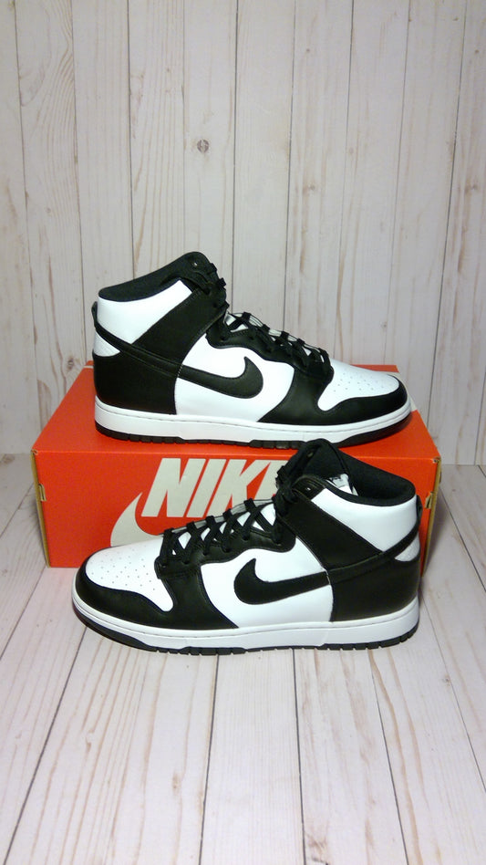 NIKE DUNK HI RETRO - PANDA BLACK WHITE (2021) - SIZE MEN'S 12