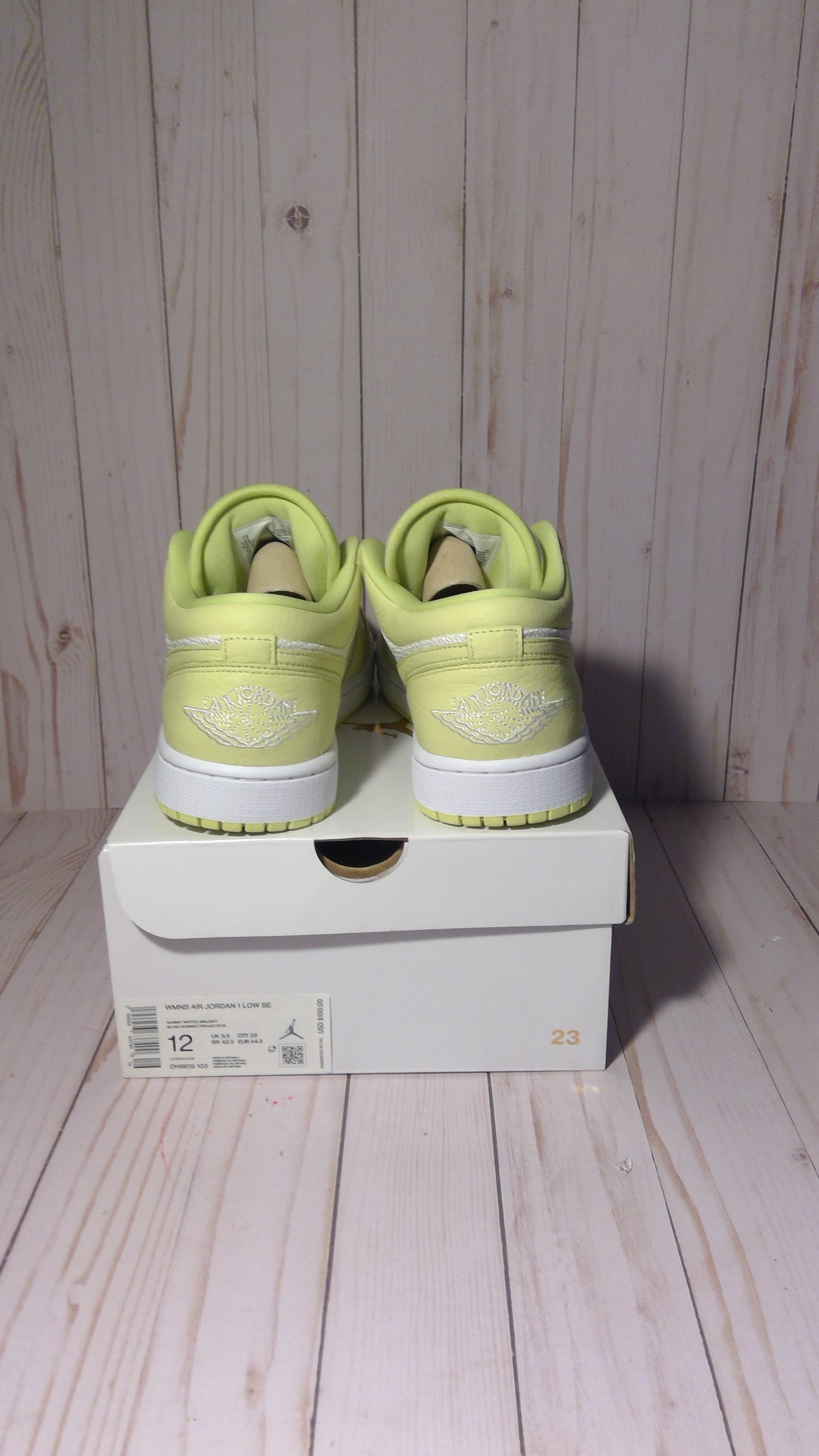 AIR JORDAN 1 LOW SE - LIMELIGHT (WOMEN'S) - SIZE WOMEN'S 12