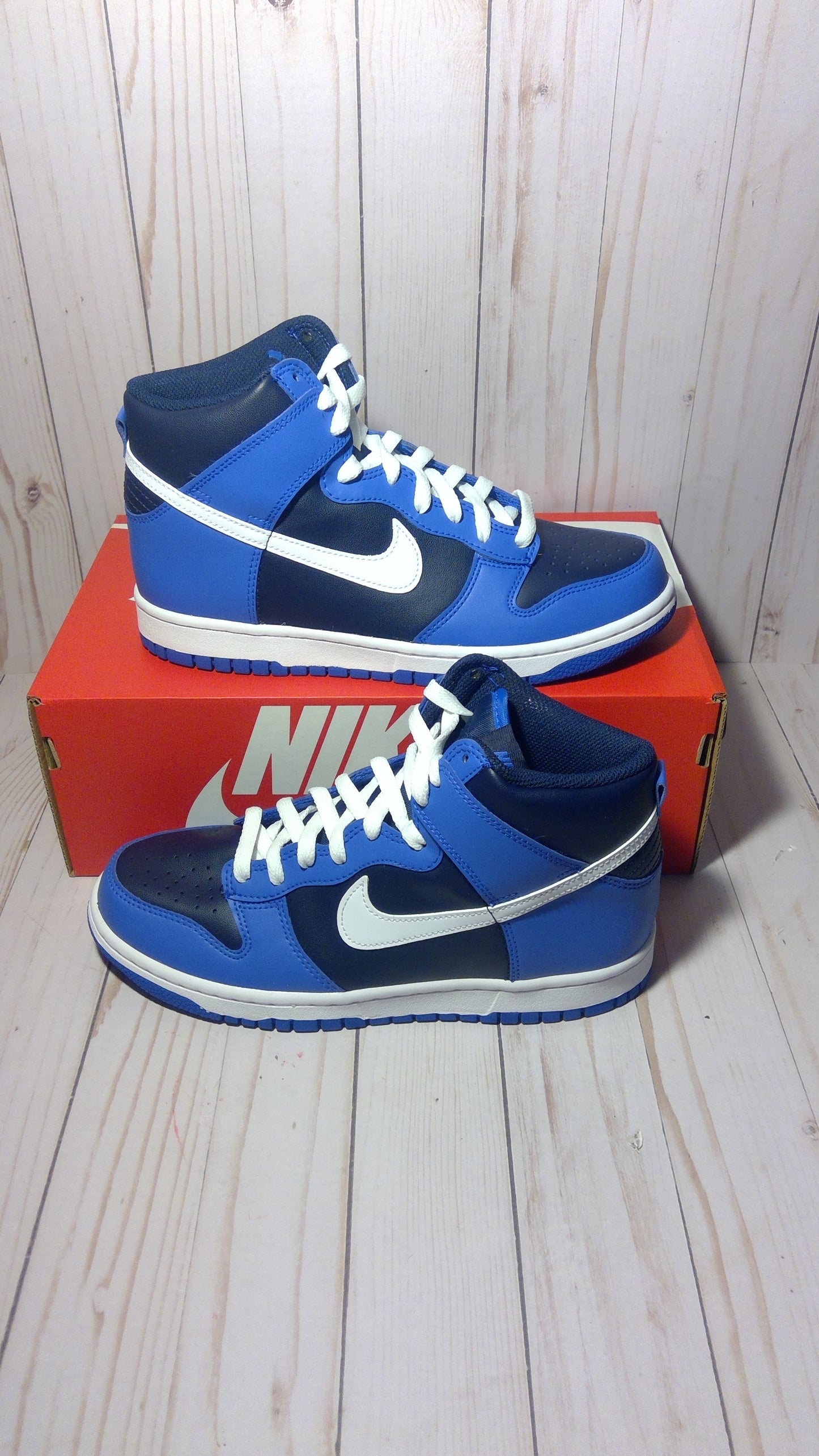 NIKE DUNK HIGH (GS) - OBSIDIAN - SIZE YOUTH 7