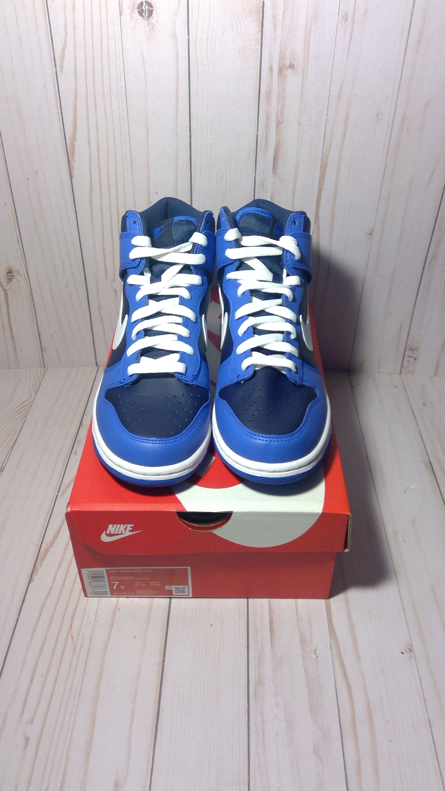 NIKE DUNK HIGH (GS) - OBSIDIAN - SIZE YOUTH 7