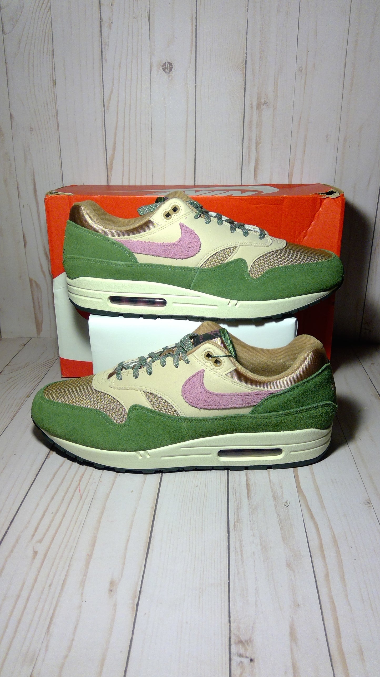 NIKE AIR MAX 1 SH - TREELINE - SIZE MEN'S 12.5