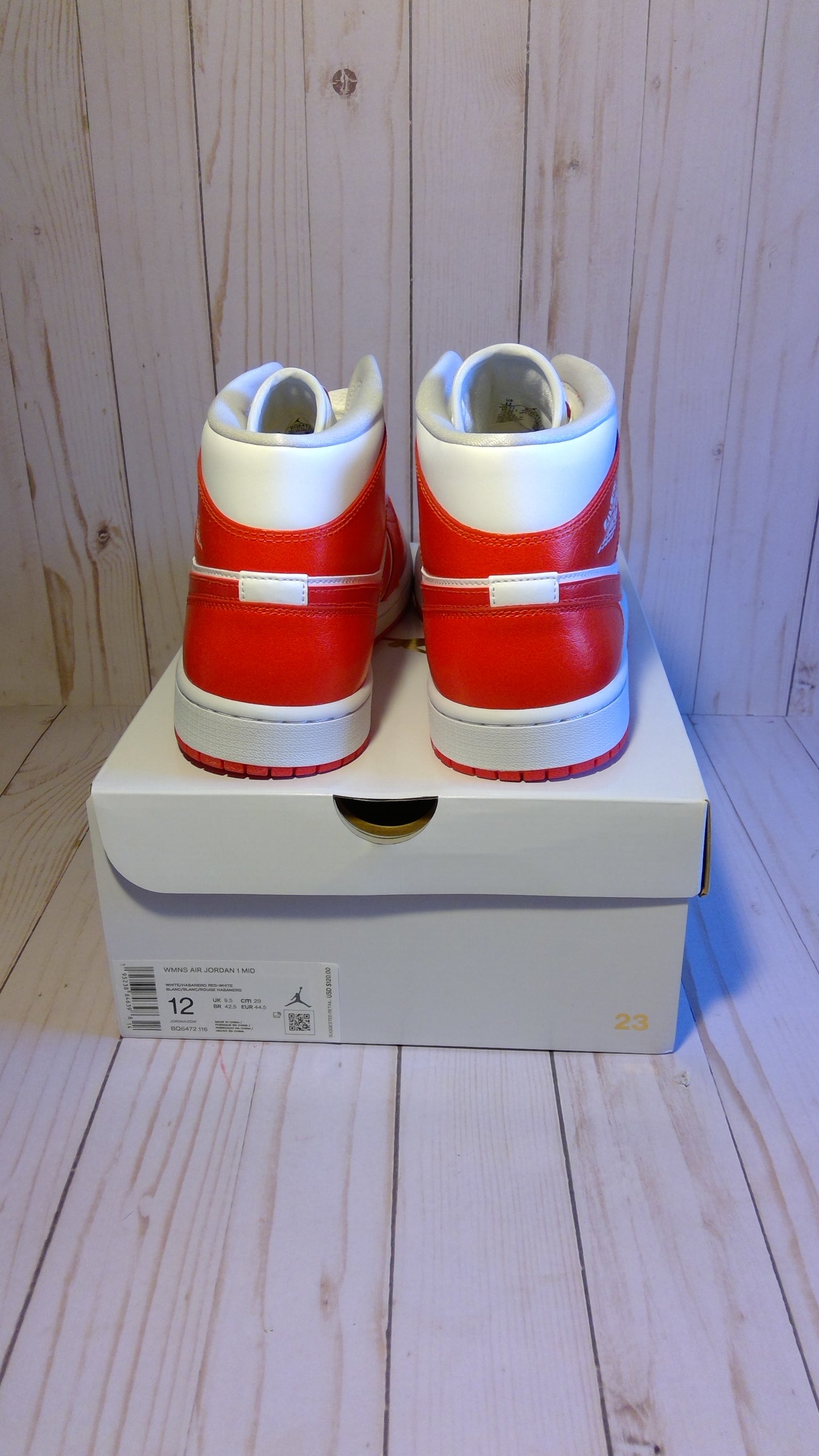 AIR JORDAN 1 MID - SYRACUSE (WOMEN'S) - SIZE WOMEN'S 12 / MEN'S 10.5