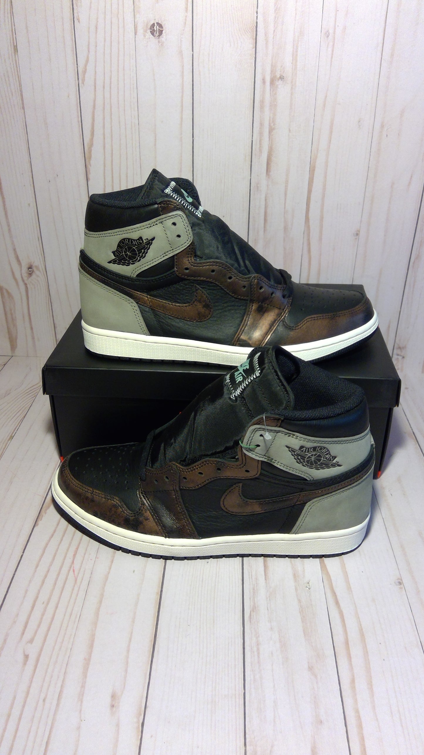 AIR JORDAN 1 RETRO HIGH OG - LIGHT ARMY RUST SHADOW PATINA - SIZE MEN'S 9