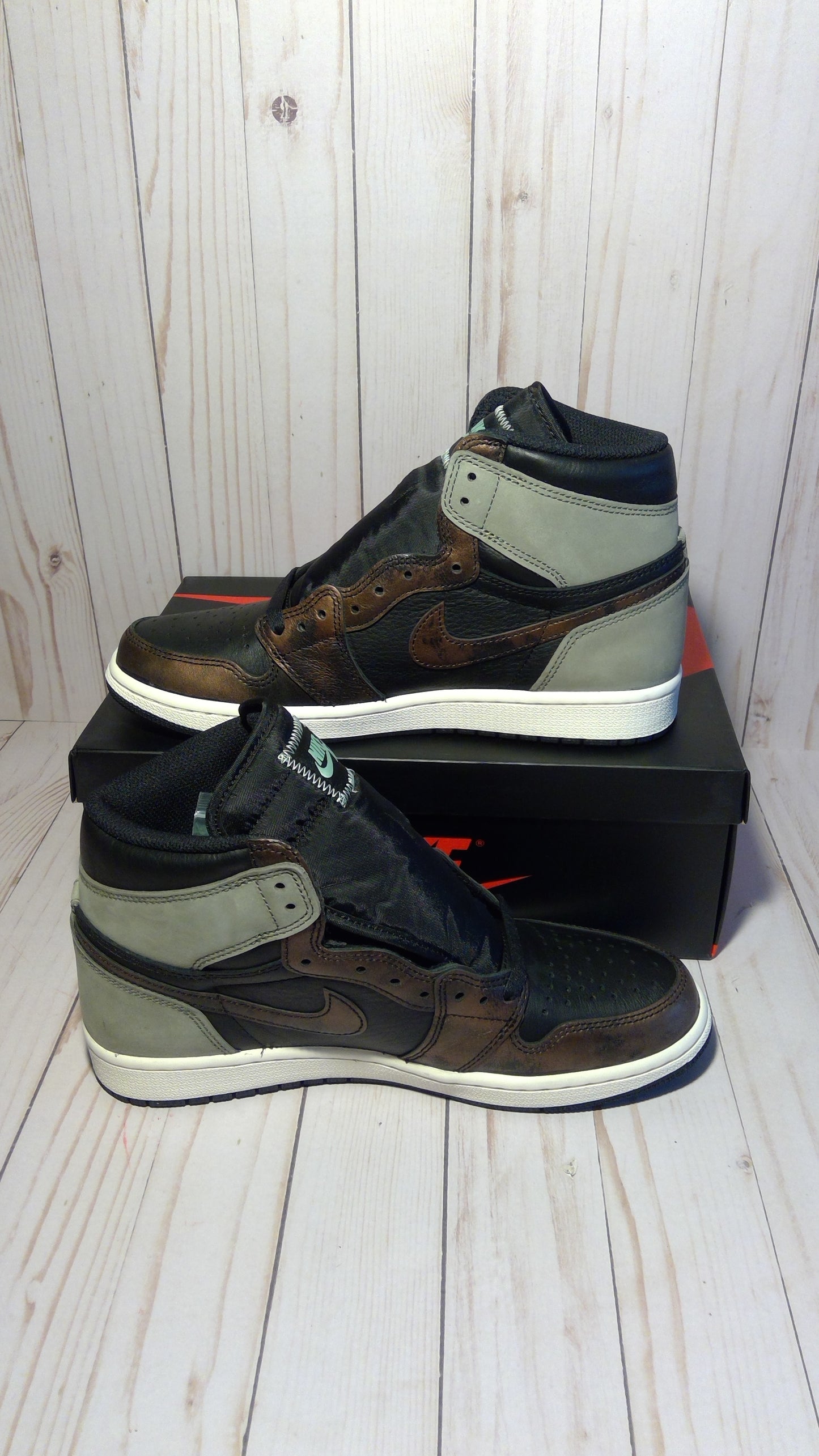 AIR JORDAN 1 RETRO HIGH OG - LIGHT ARMY RUST SHADOW PATINA - SIZE MEN'S 9