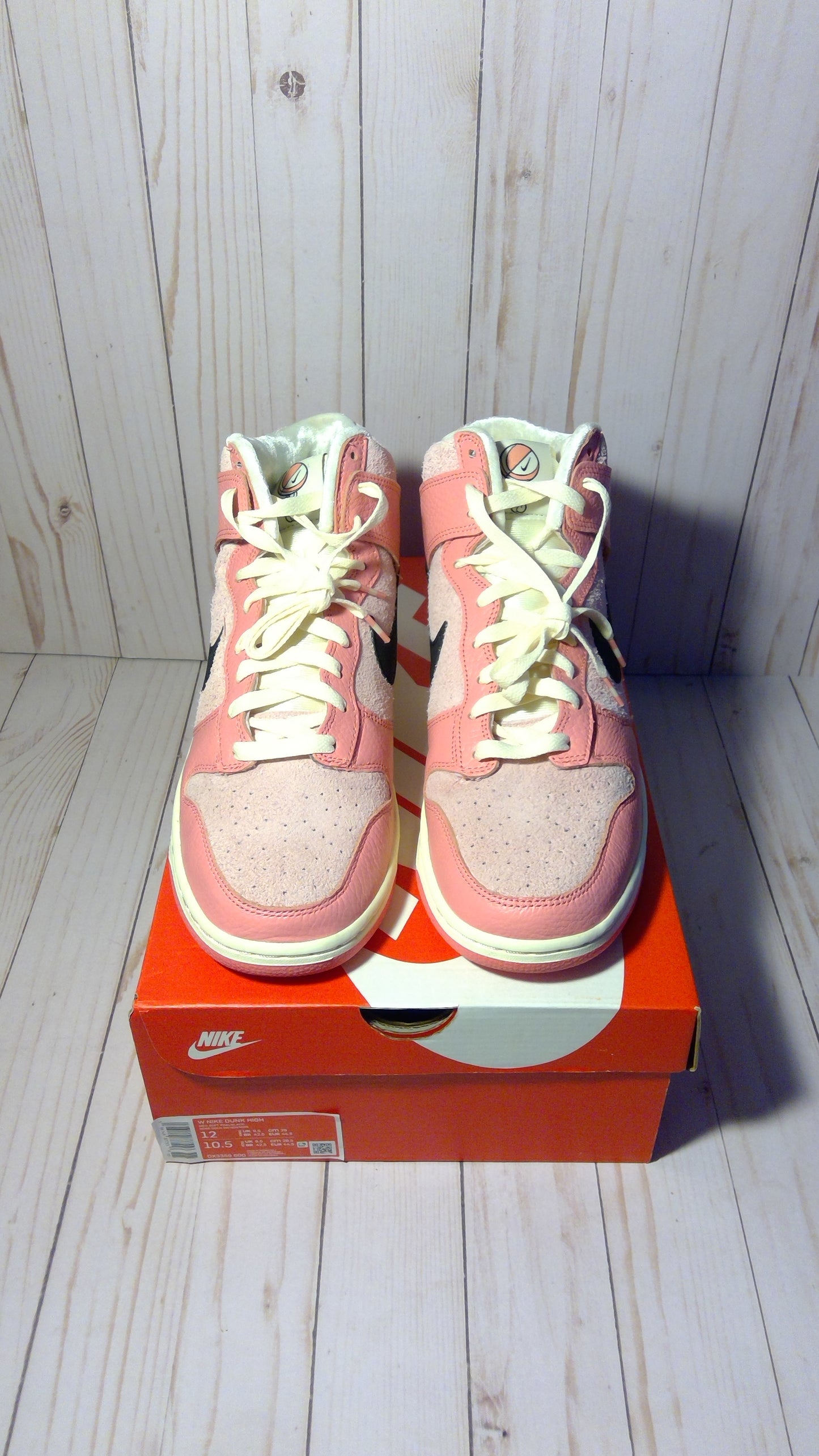 NIKE DUNK HIGH - HOOPS PACK PINK - SIZE MEN'S 10.5 / WOMEN'S 12