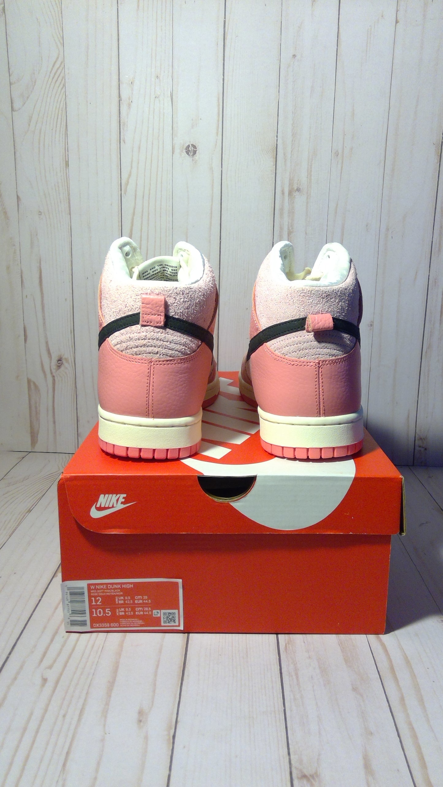 NIKE DUNK HIGH - HOOPS PACK PINK - SIZE MEN'S 10.5 / WOMEN'S 12