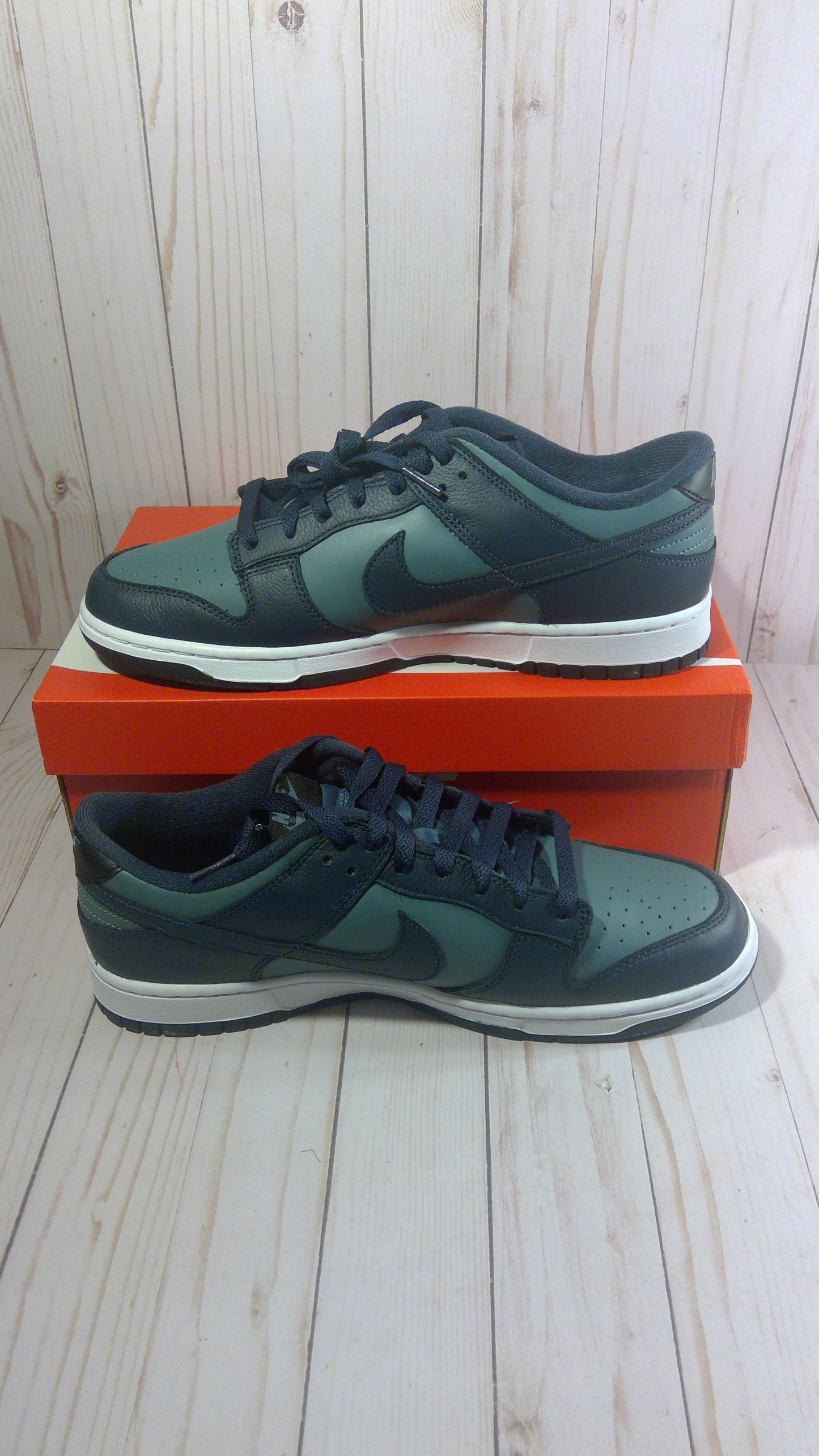 NIKE DUNK LOW RETRO PRM - MINERAL SLATE ARMORY NAVY - SIZE MEN'S 12