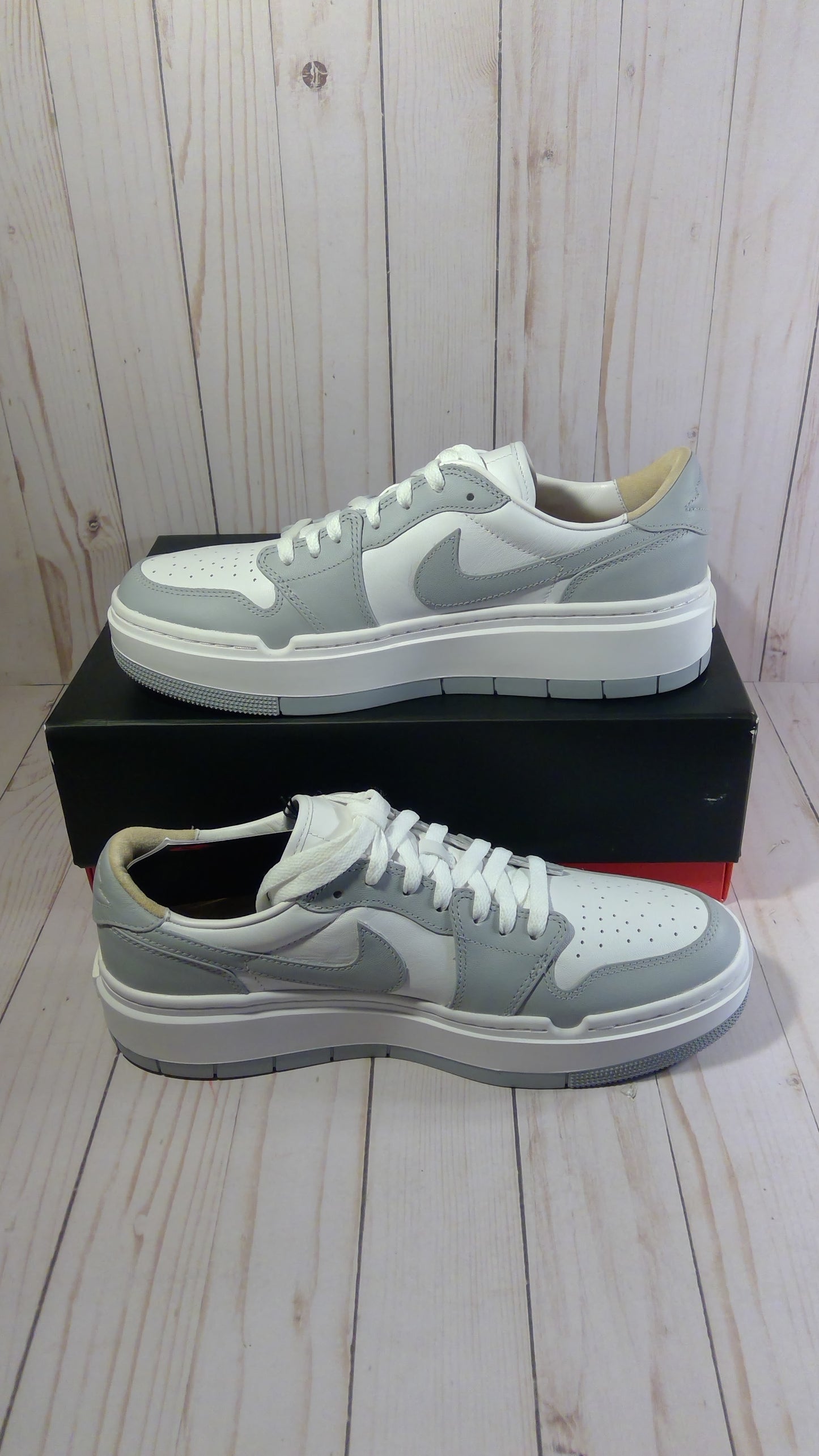 AIR JORDAN 1 ELEVATE LOW - WOLF GREY (WOMEN'S) - SIZE WOMEN'S 12