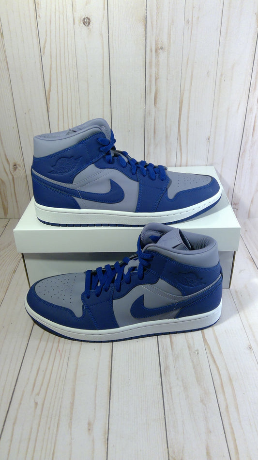 AIR JORDAN 1 MID SE - IRON PURPLE DEEP ROYAL (WOMEN'S) - SIZE WOMEN'S 12