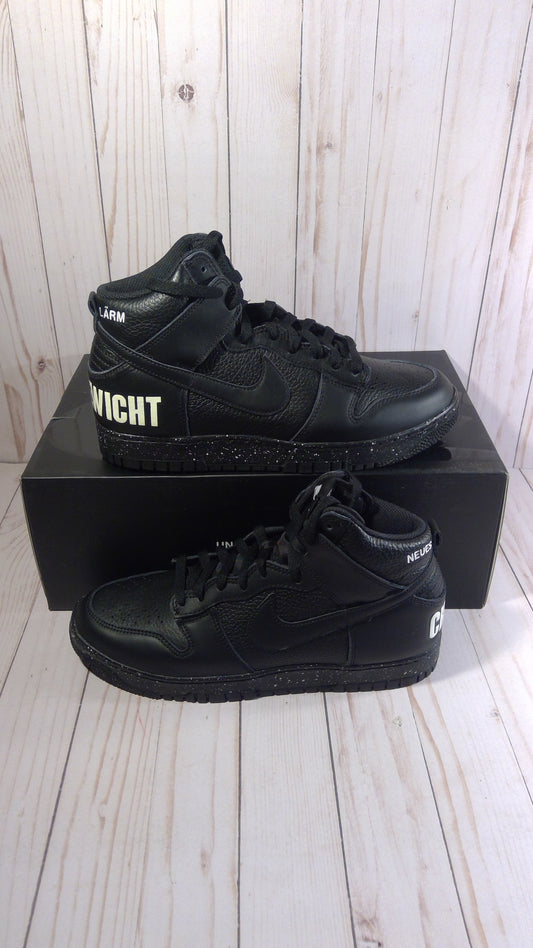 NIKE DUNK HI 1985 - UNDERCOVER CHAOS BLACK - JUN TAKAHASHI - SIZE MEN'S 10.5 / WOMEN'S 12