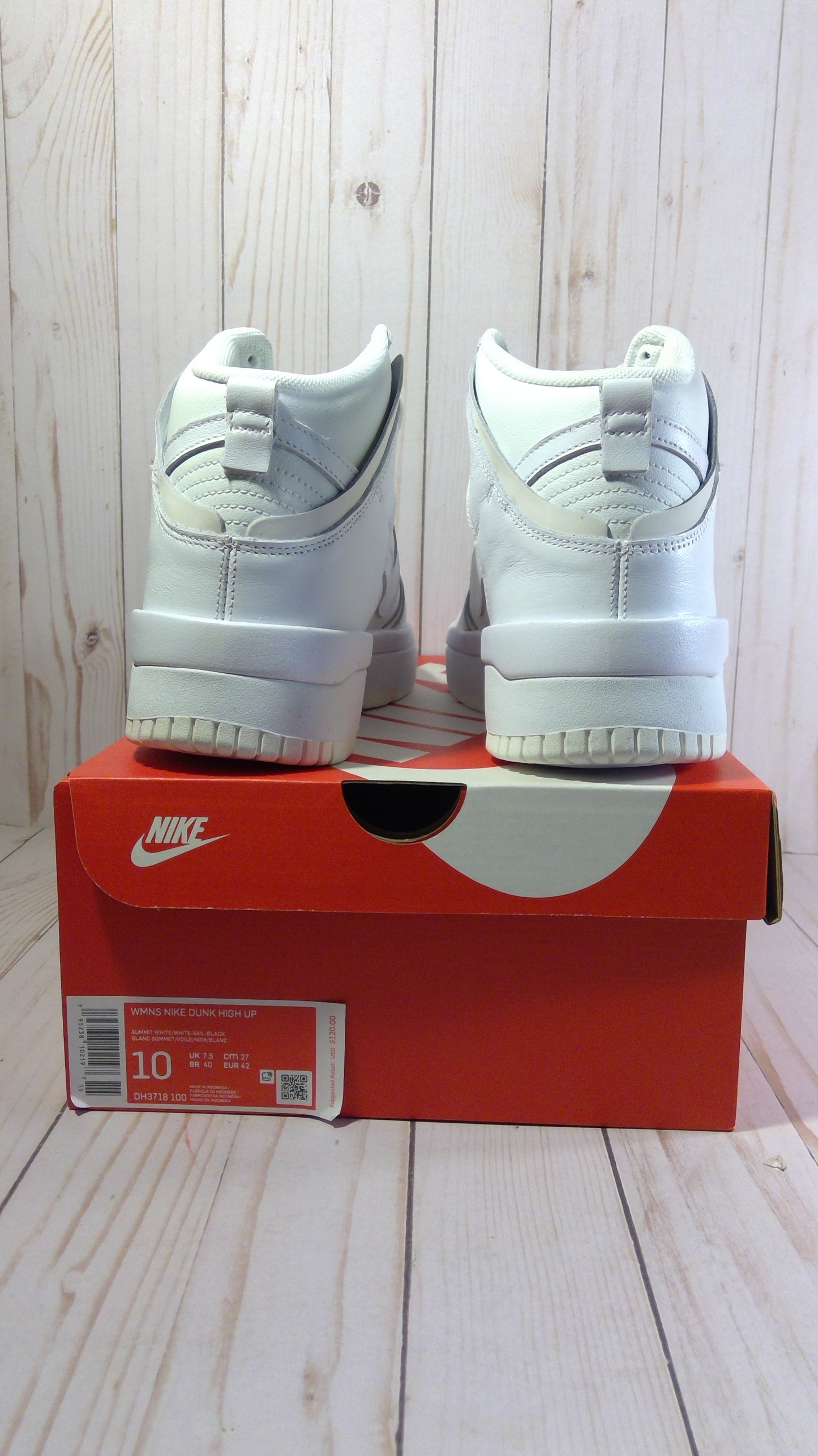 NIKE DUNK HIGH UP - SUMMIT WHITE SAIL (WOMEN'S) - SIZE WOMEN'S 10