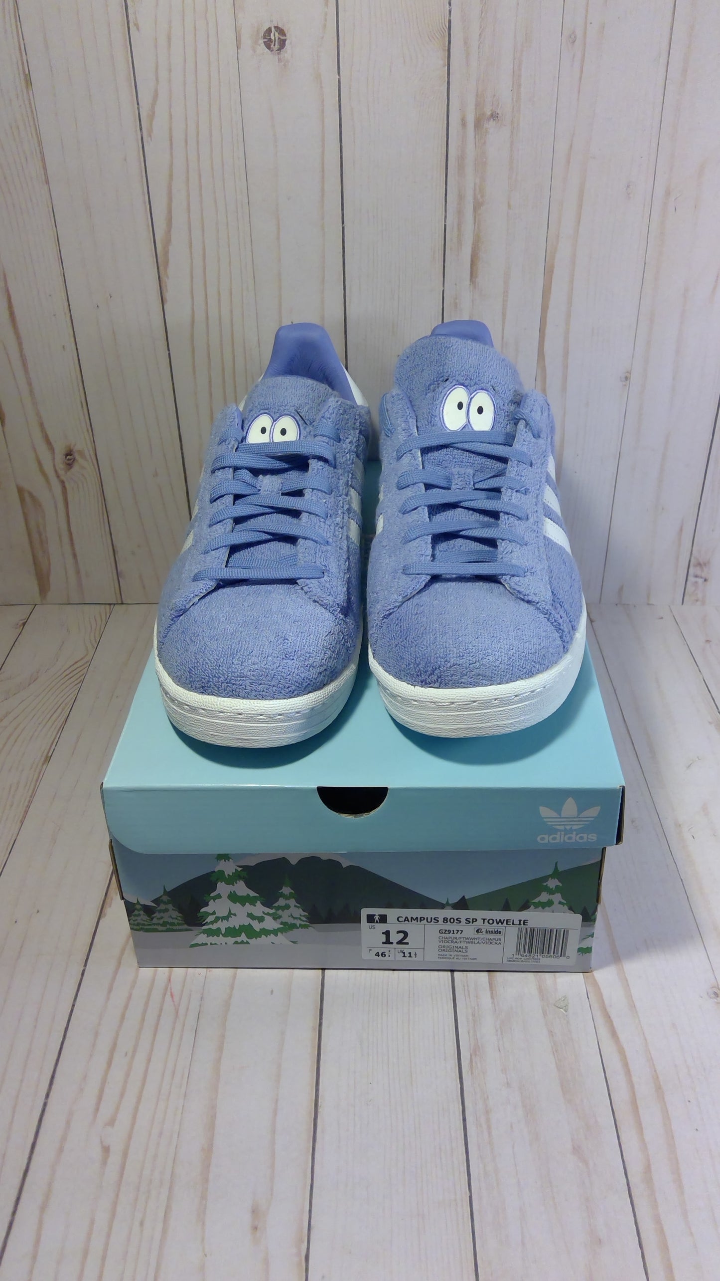 ADIDAS CAMPUS 80S - SOUTH PARK TOWELIE - SIZE MEN'S 12